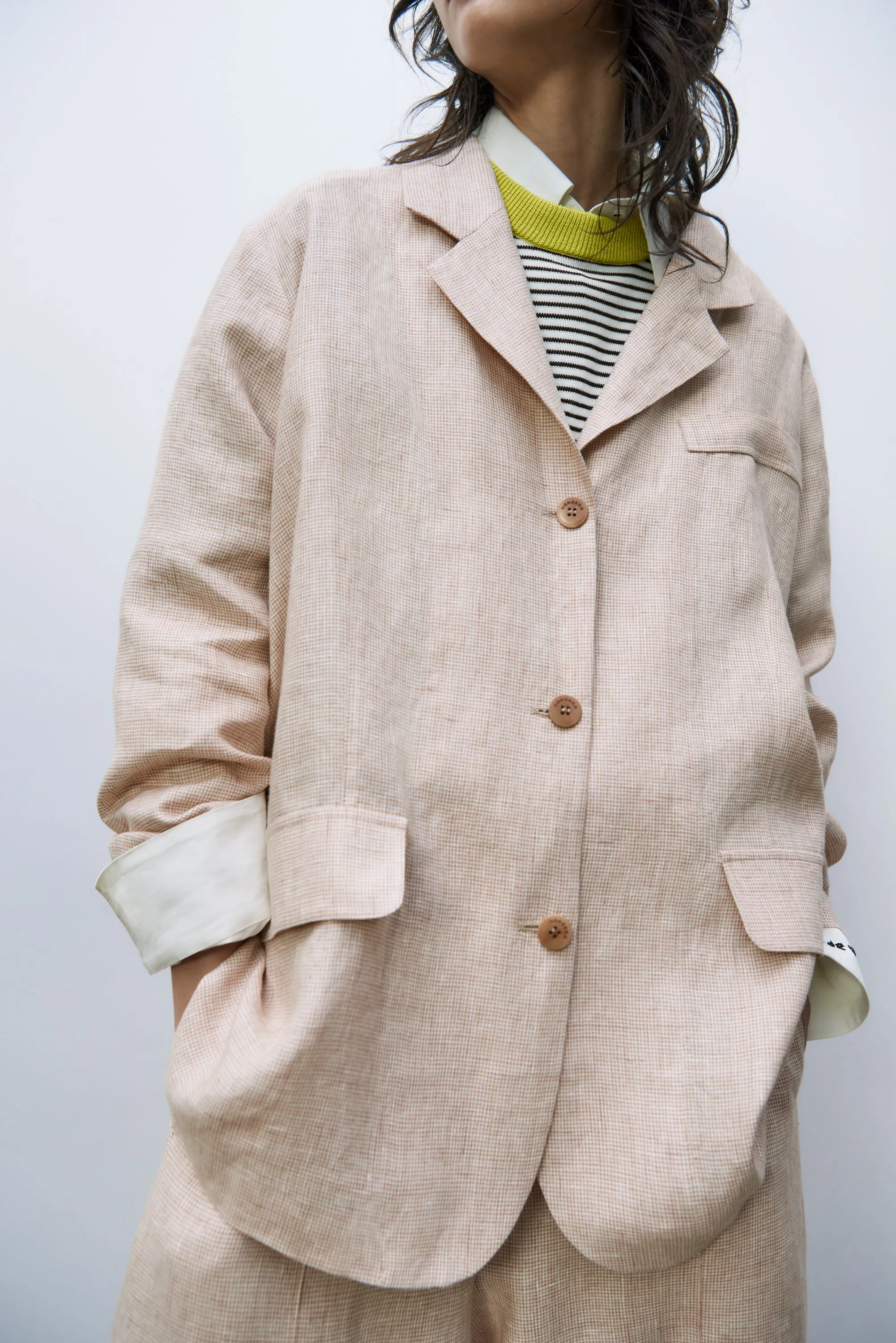 MELANGE OVERSIZED LINEN BLAZER sold by Cordera product image thumbnail 2
