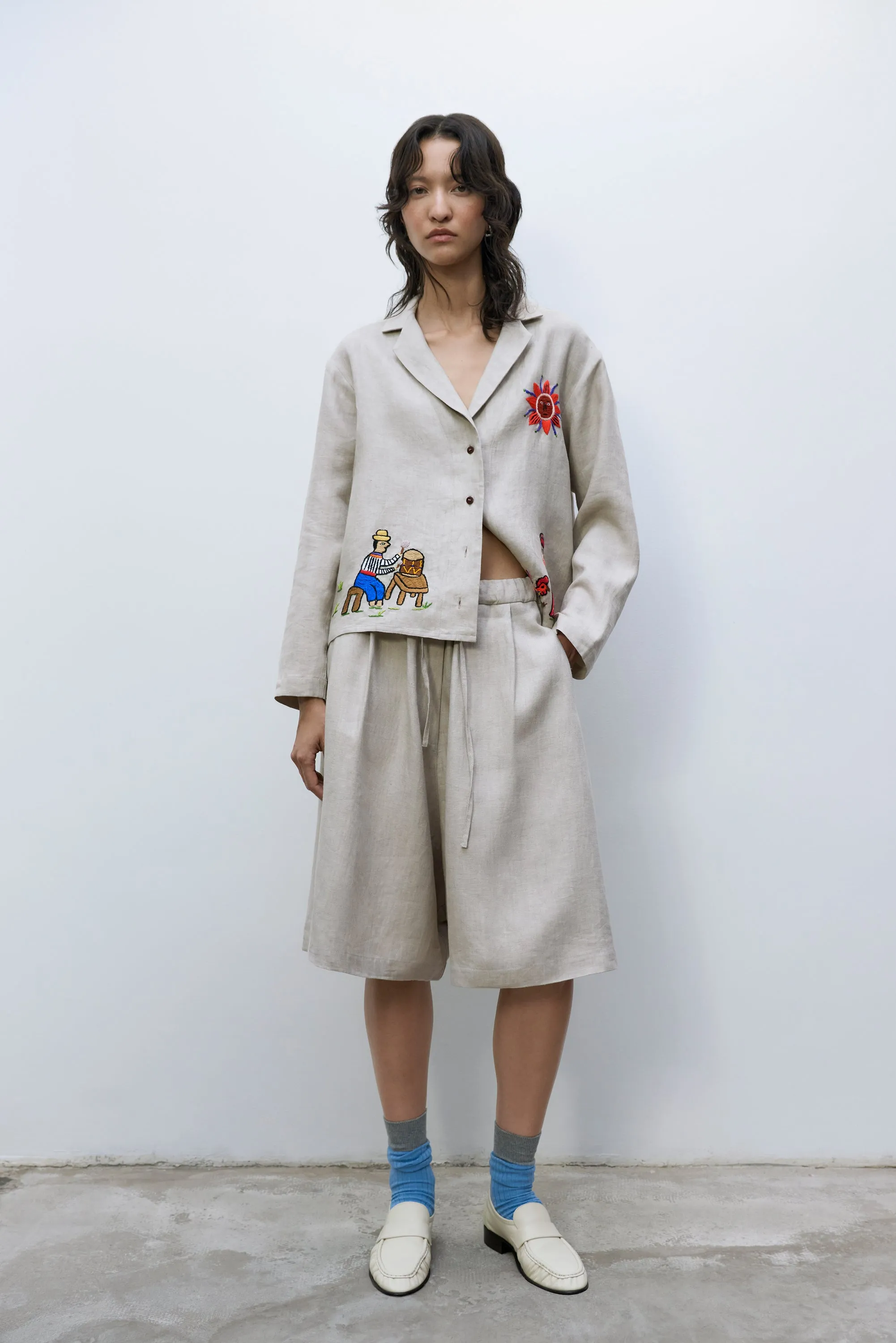 LINEN MAXI BERMUDA TOASTED sold by Cordera product image thumbnail 2