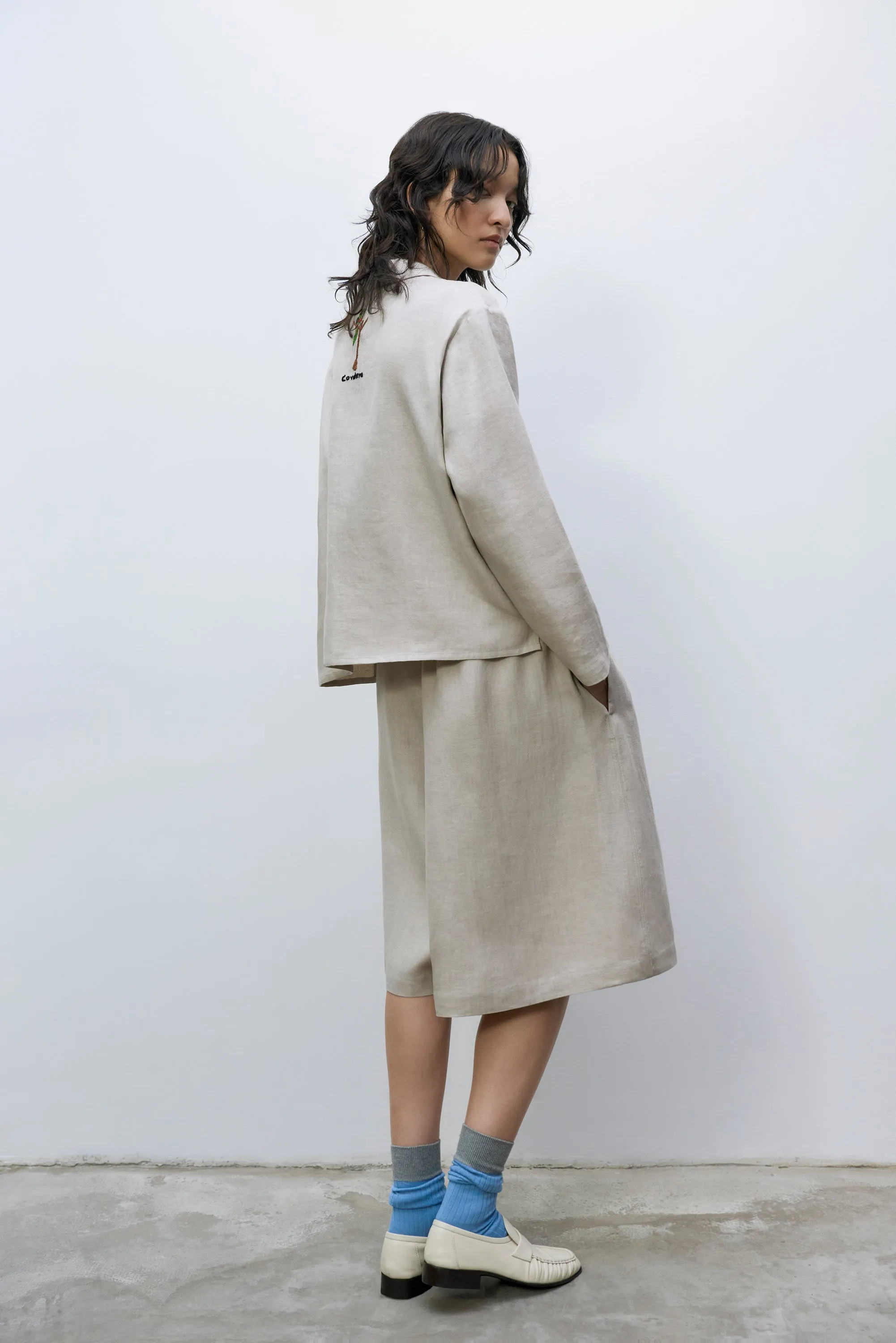 LINEN MAXI BERMUDA TOASTED sold by Cordera product image thumbnail 4
