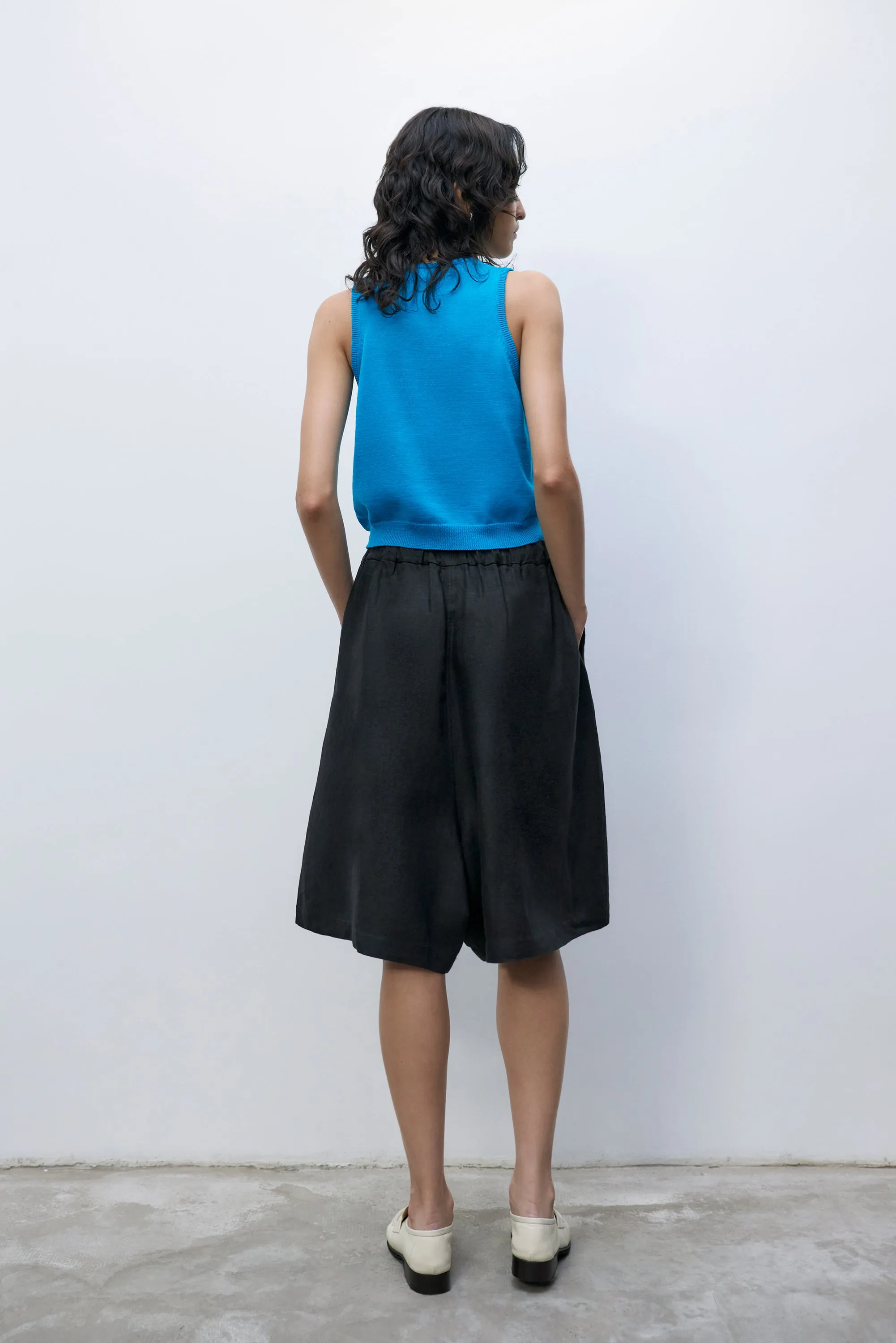 LINEN MAXI BERMUDA BLACK sold by Cordera product image thumbnail 5