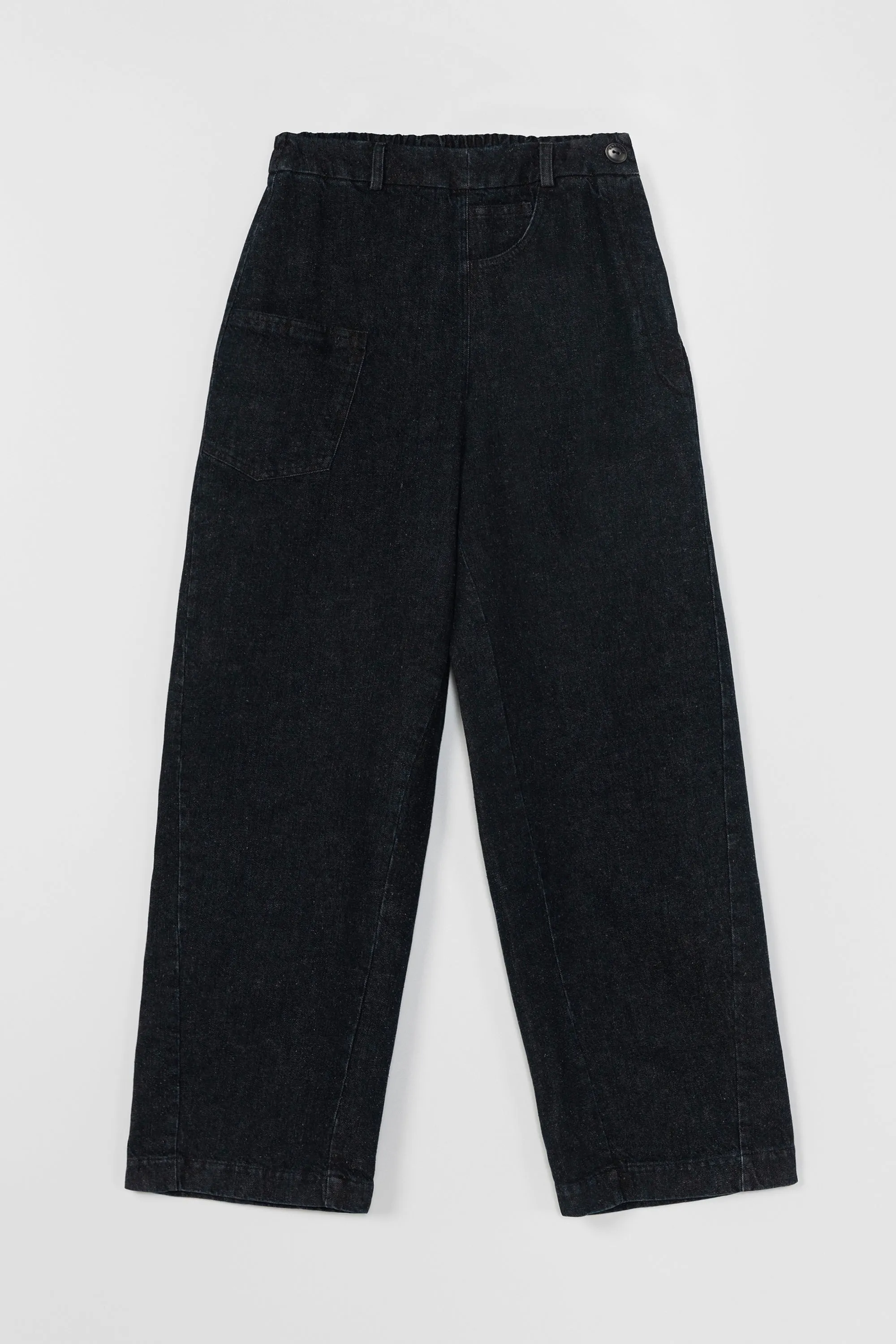 TWIST PANTS DARK DENIM sold by Cordera