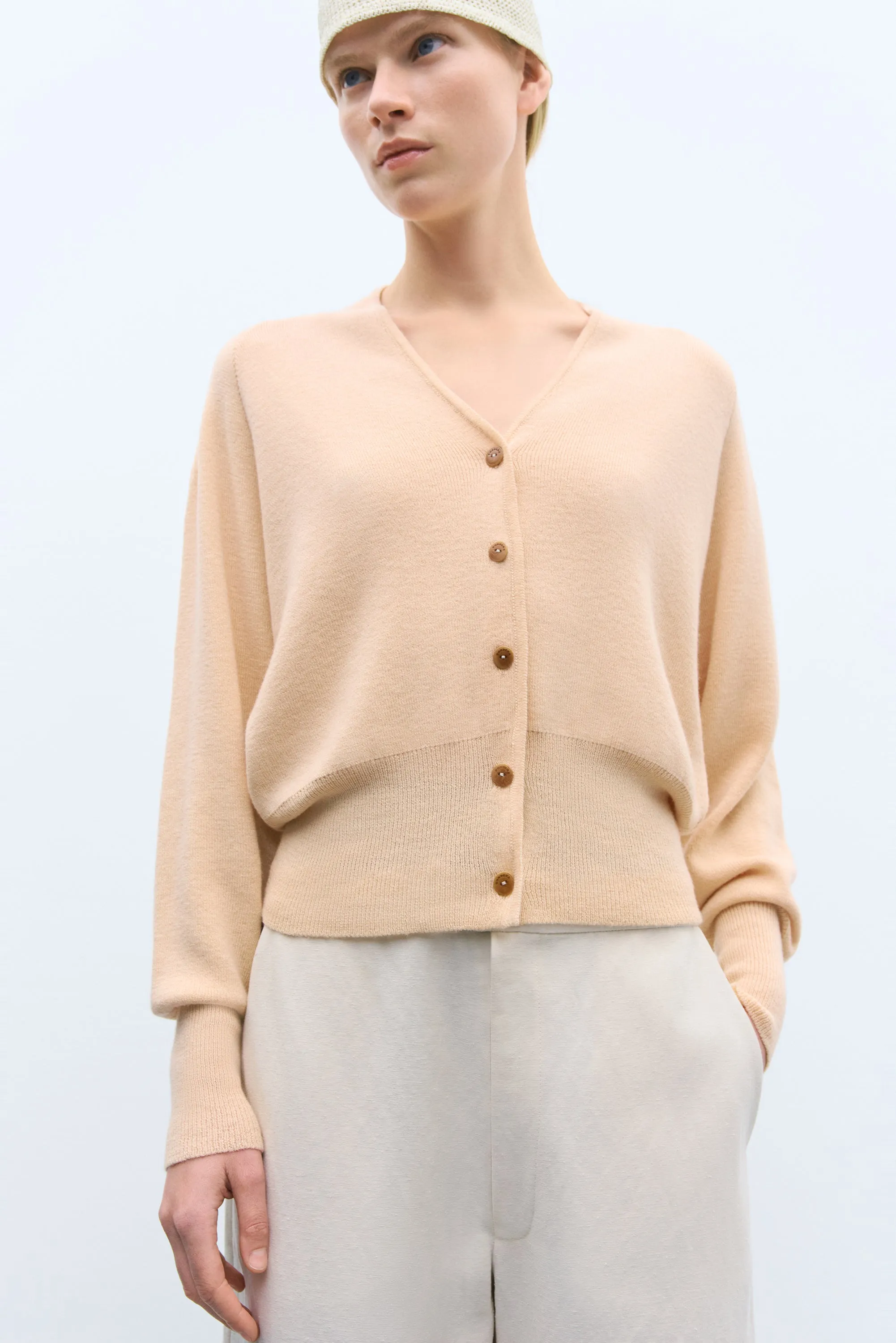 MERINO & CASHMERE CARDIGAN PEACH sold by Cordera product image thumbnail 2