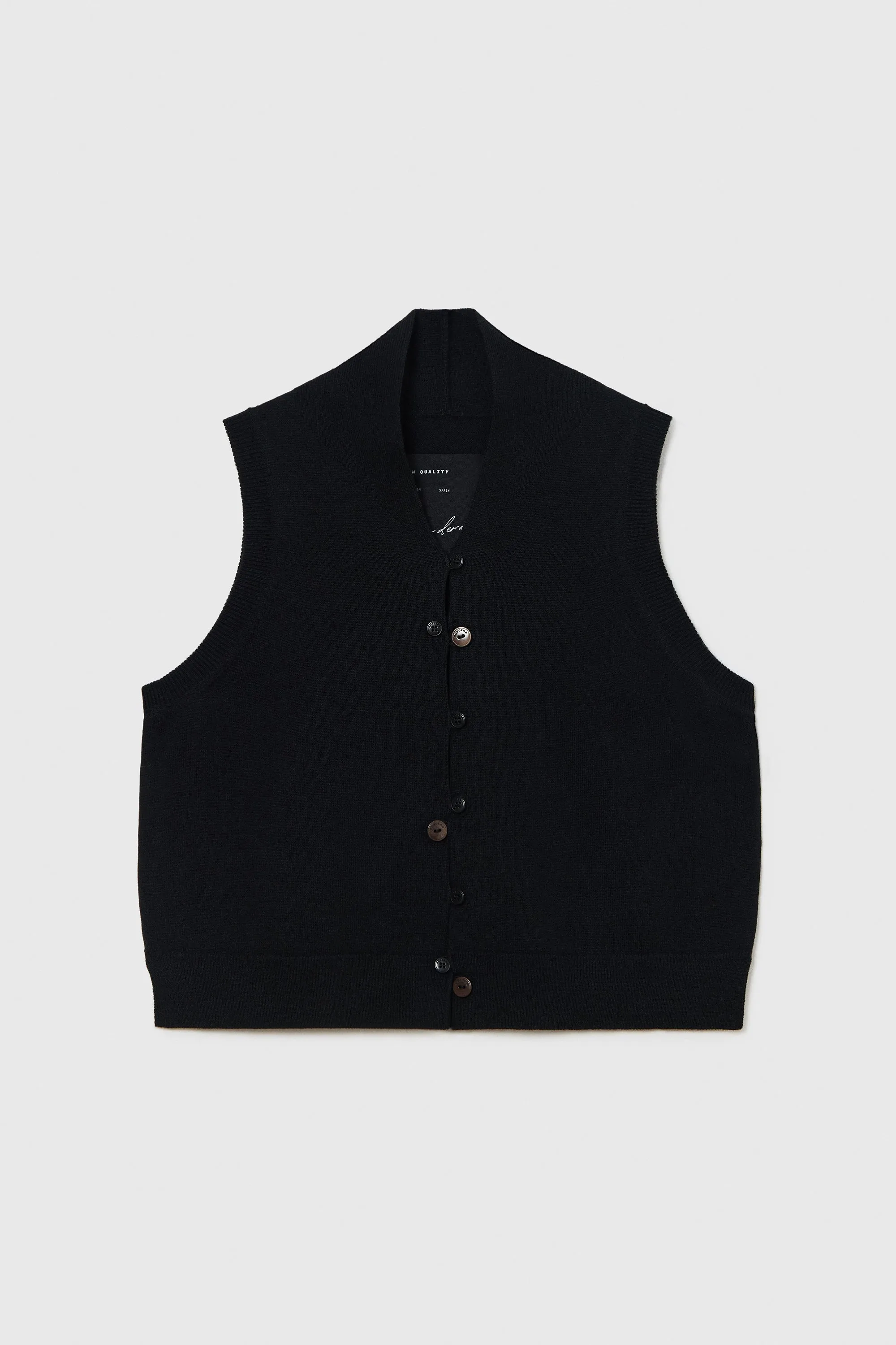 MERINO WOOL WAISTCOAT BLACK sold by Cordera product image thumbnail 4