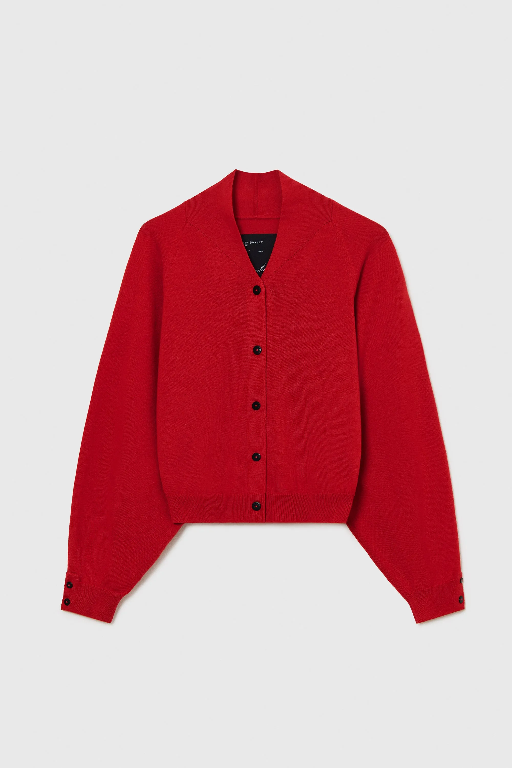 MERINO WOOL CARDIGAN RED sold by Cordera product image thumbnail 4