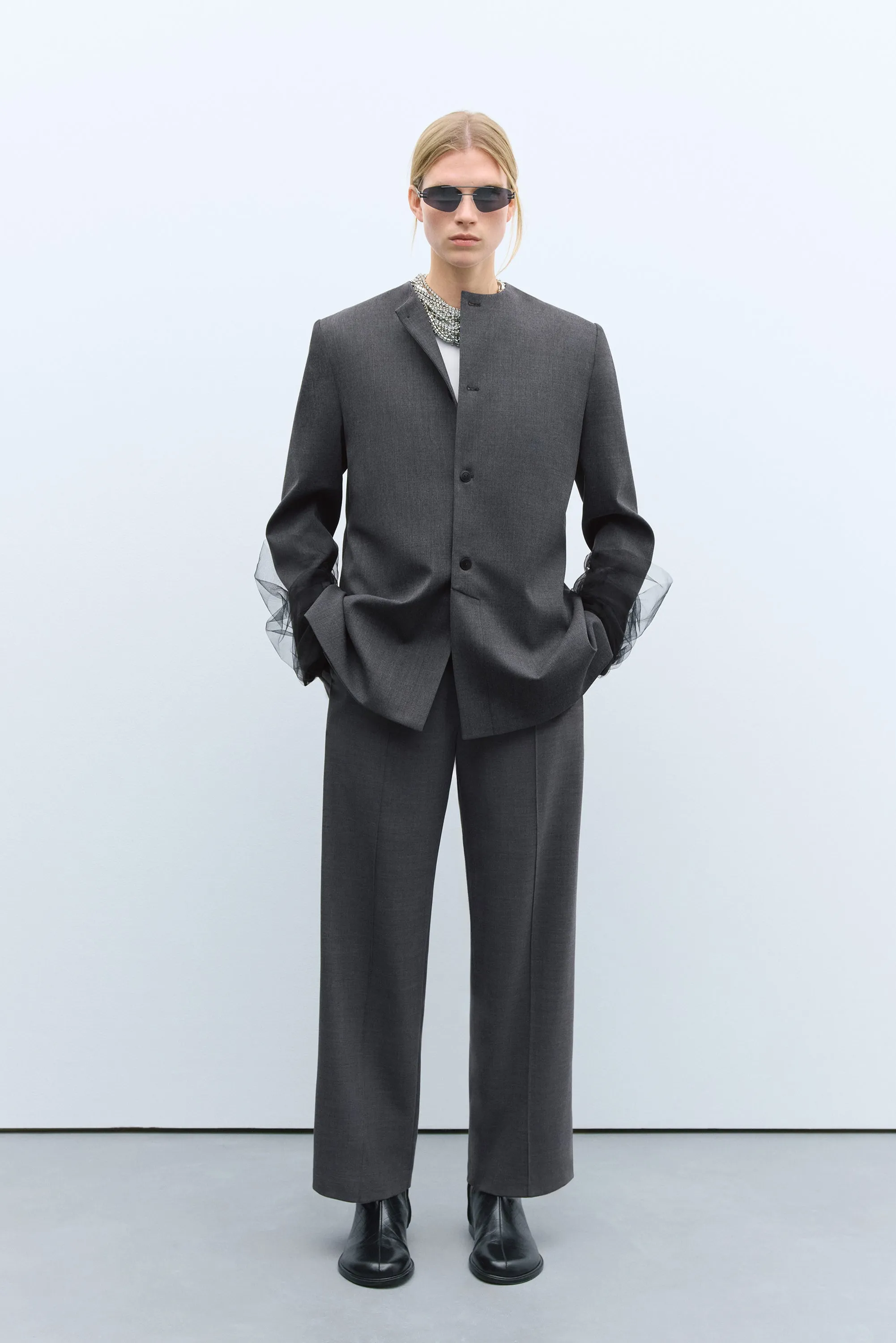 TAILORING SEAM PANTS GREY sold by Cordera product image thumbnail 2