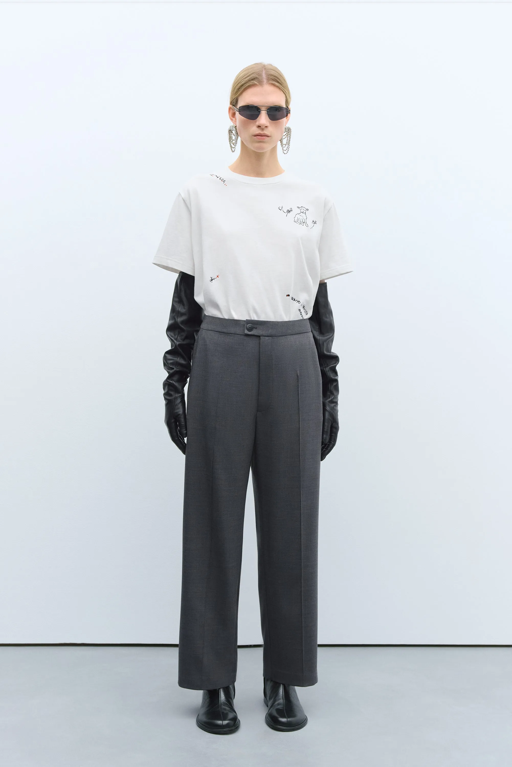 TAILORING SEAM PANTS GREY sold by Cordera