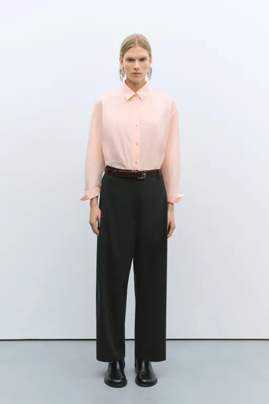 WIDE LEG PANTS BLACK sold by Cordera