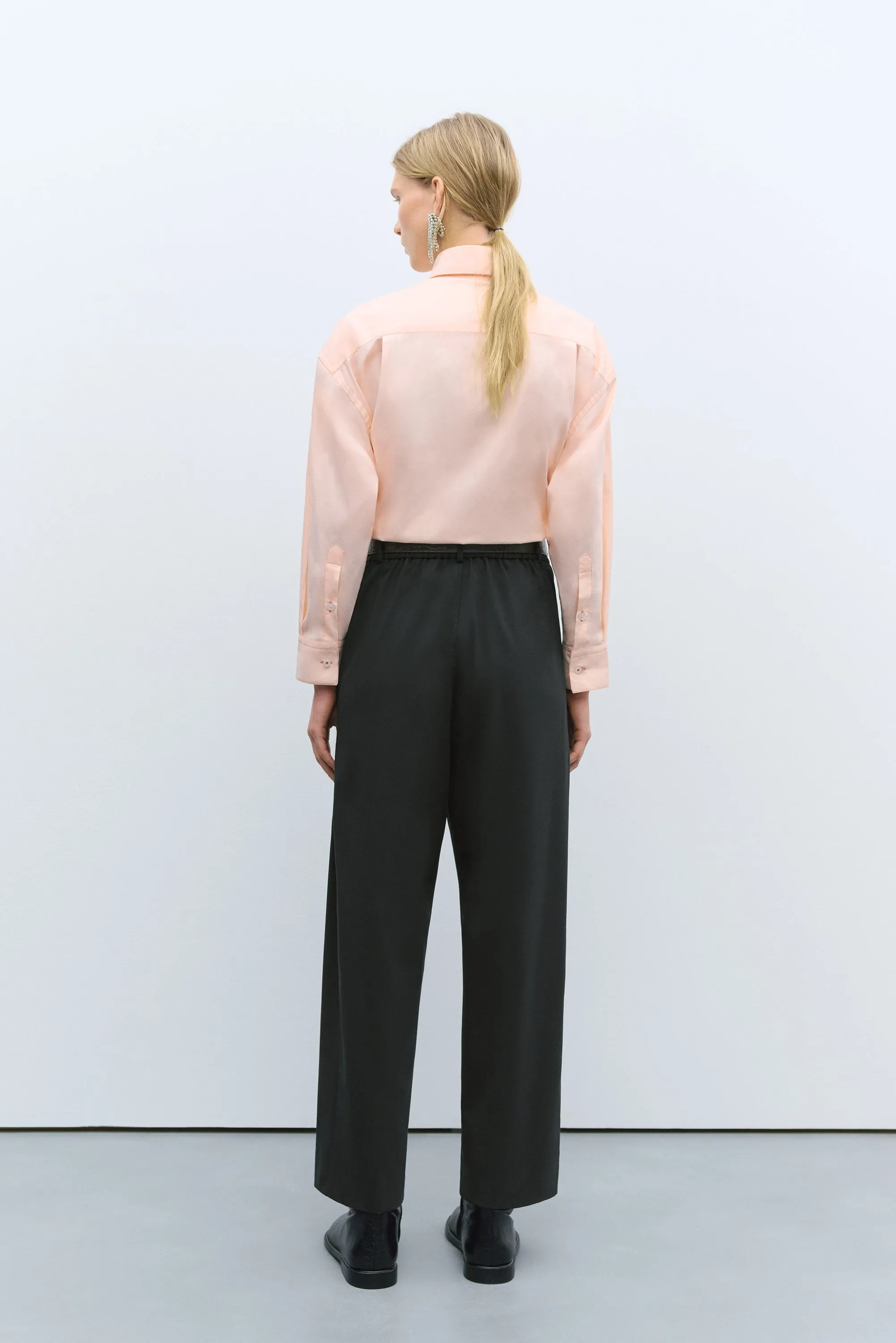 WIDE LEG PANTS BLACK sold by Cordera product image thumbnail 3