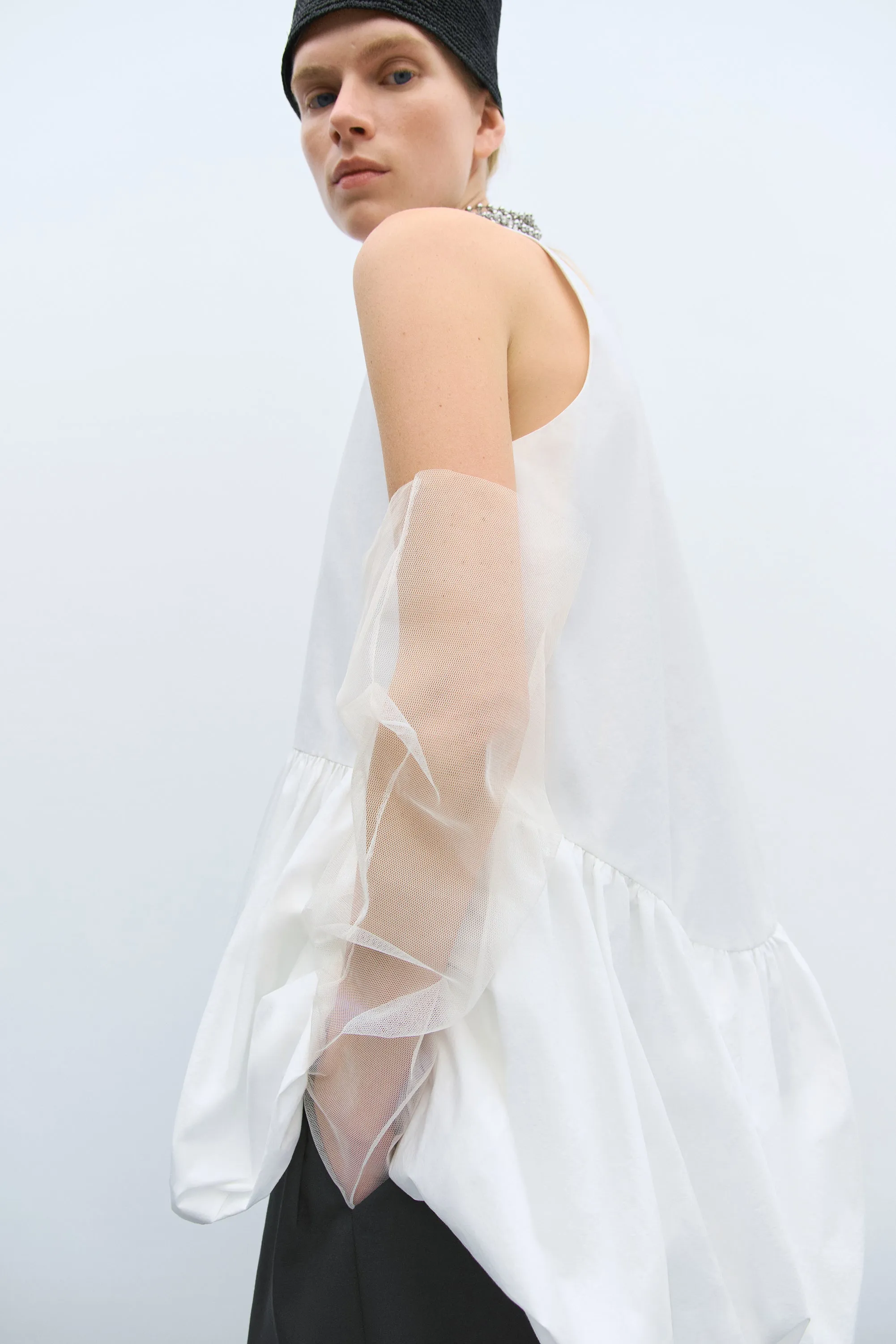 BALLOON MINI DRESS WHITE sold by Cordera product image thumbnail 2