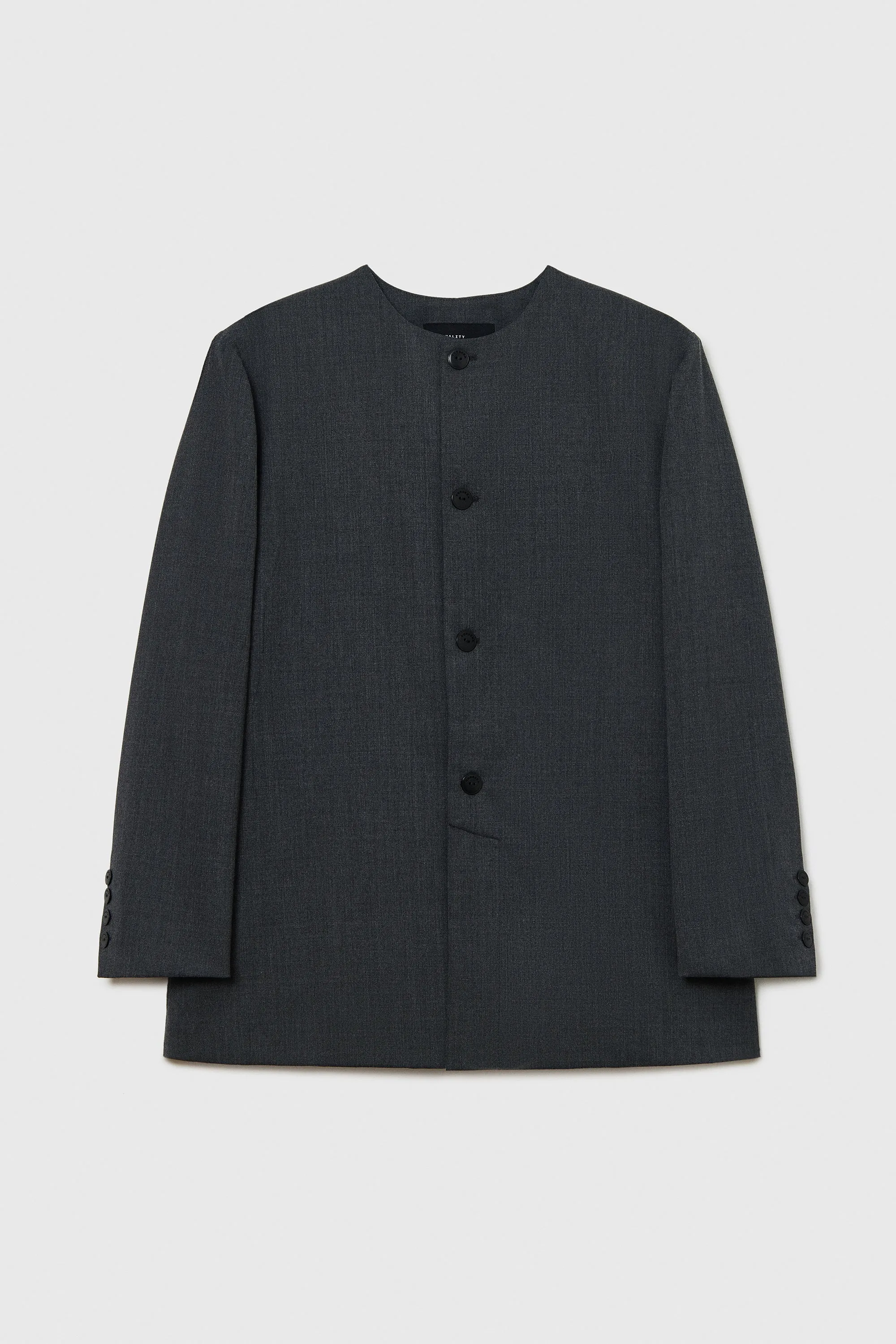 ROUND-NECK BLAZER GREY sold by Cordera product image thumbnail 3