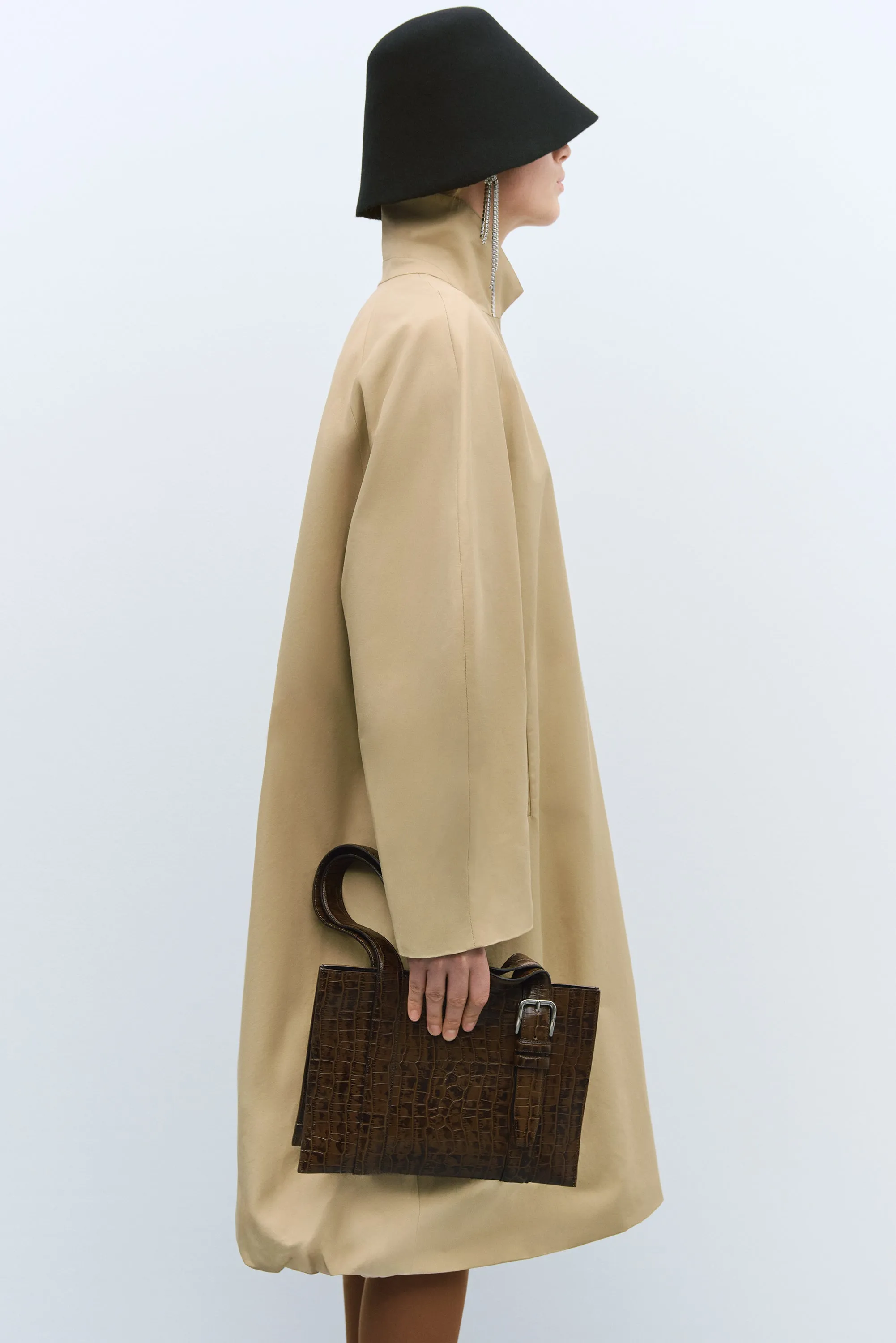 BALLOON TRENCH COAT CAMEL sold by Cordera product image thumbnail 3