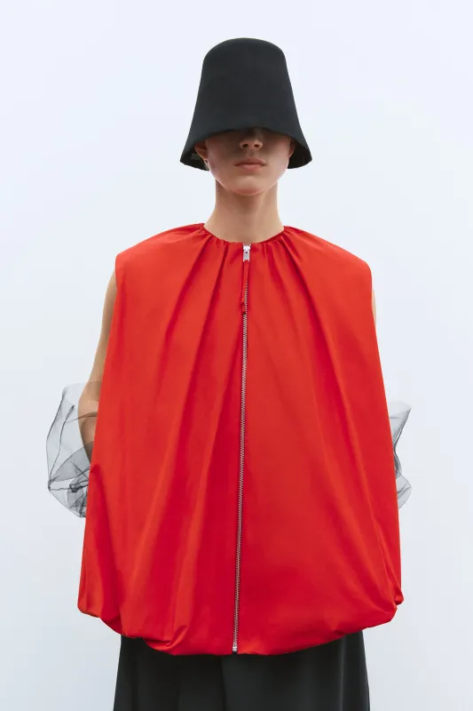 UTILITY BALLOON WAISTCOAT RED made by Cordera