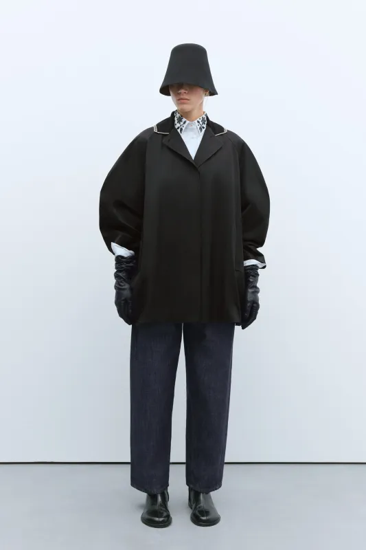 CROCHET COLLAR JACKET BLACK sold by Cordera