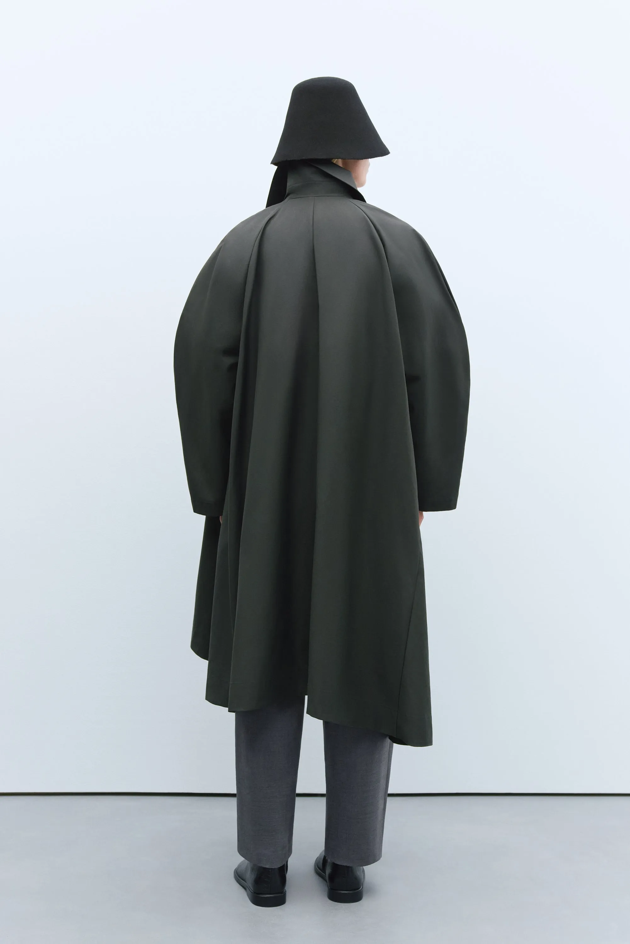 ASYMMETRIC TRENCH COAT GRAPHITE sold by Cordera product image thumbnail 3