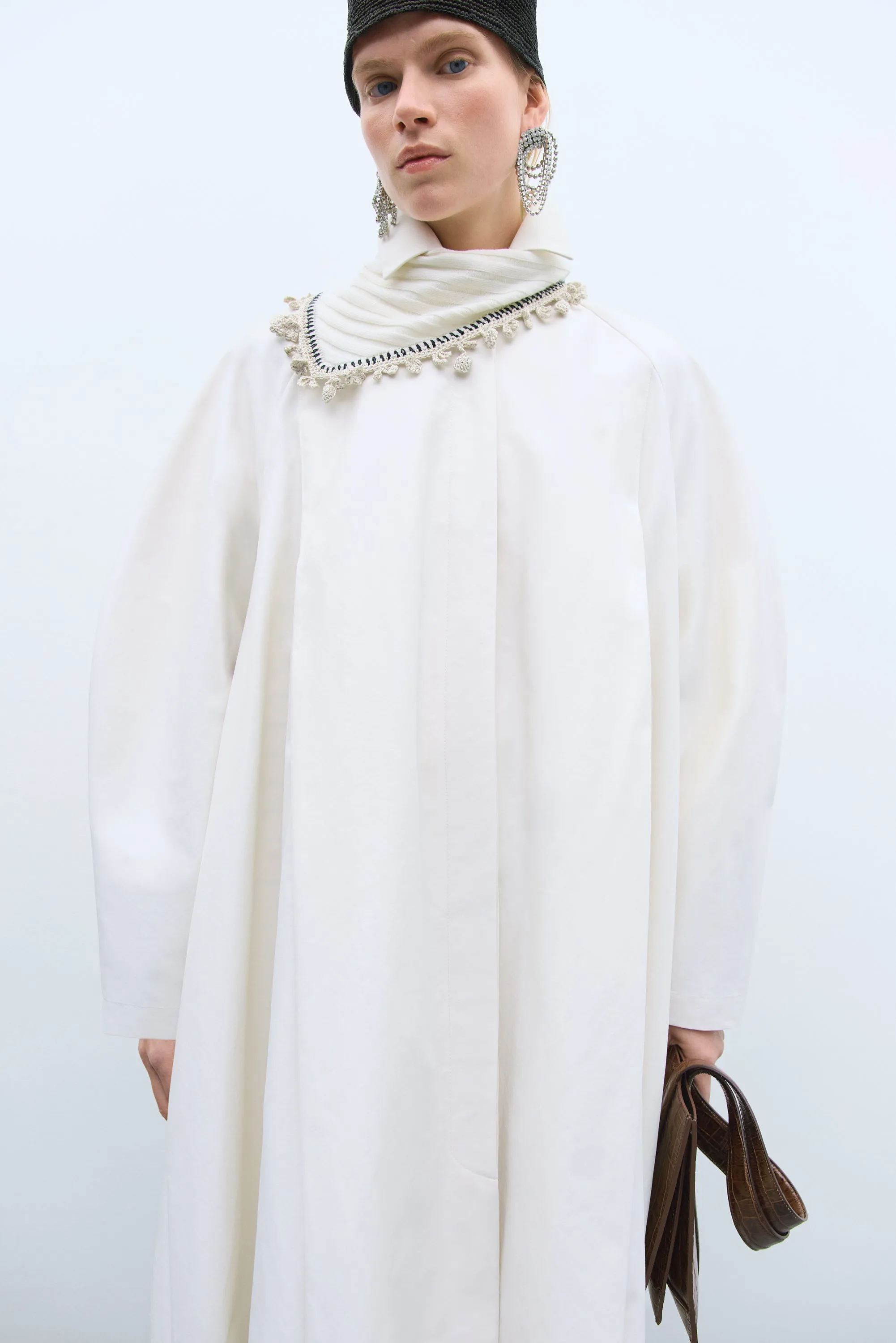 ASYMMETRIC TRENCH COAT WHITE sold by Cordera product image thumbnail 3