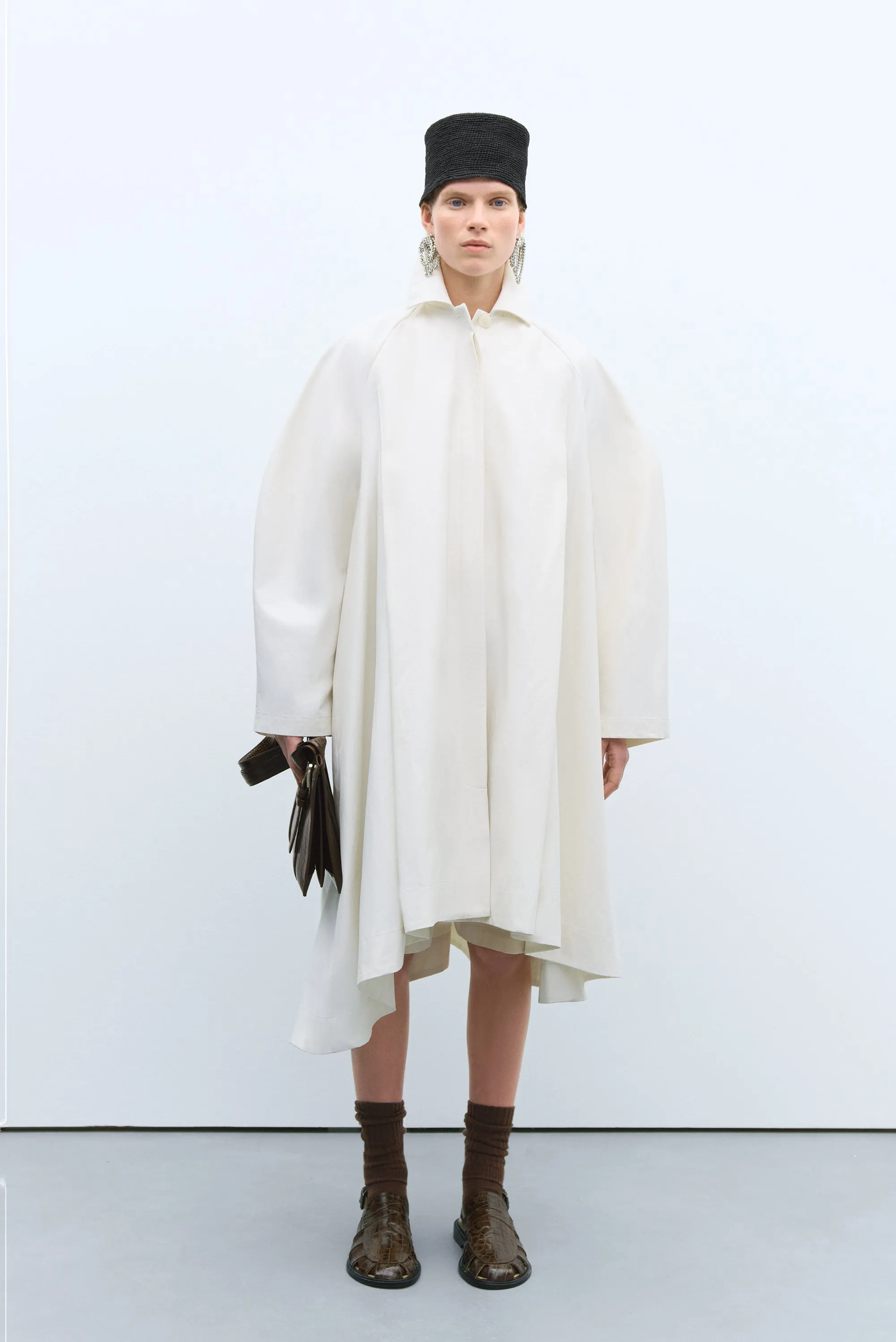 ASYMMETRIC TRENCH COAT WHITE sold by Cordera product image thumbnail 2
