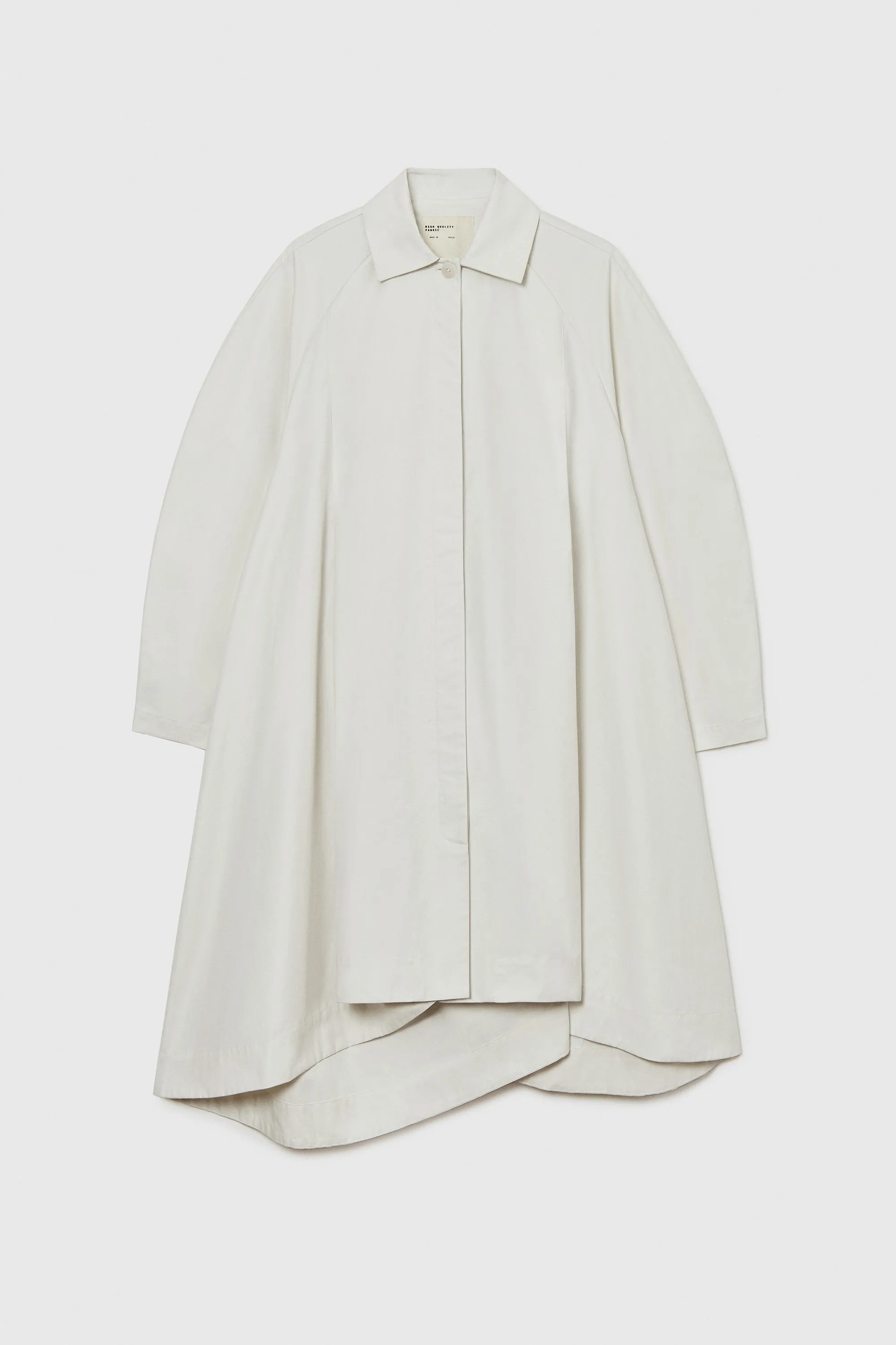 ASYMMETRIC TRENCH COAT WHITE sold by Cordera product image thumbnail 5