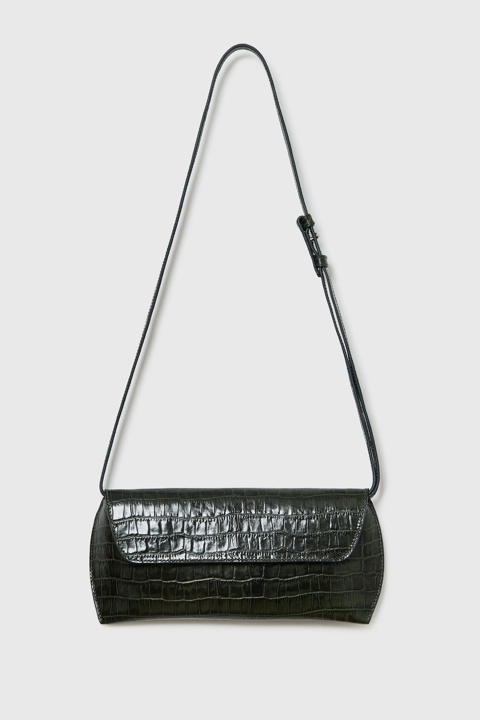 SWAN BAG DARK GREEN CROCODILE sold by Cordera product image thumbnail 3