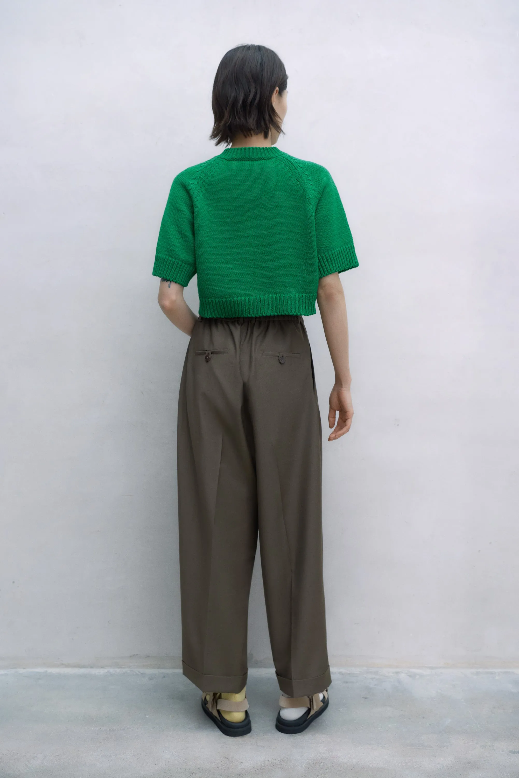 MOHAIR TAILORING MASCULINE PANTS TEAK sold by Cordera product image thumbnail 2