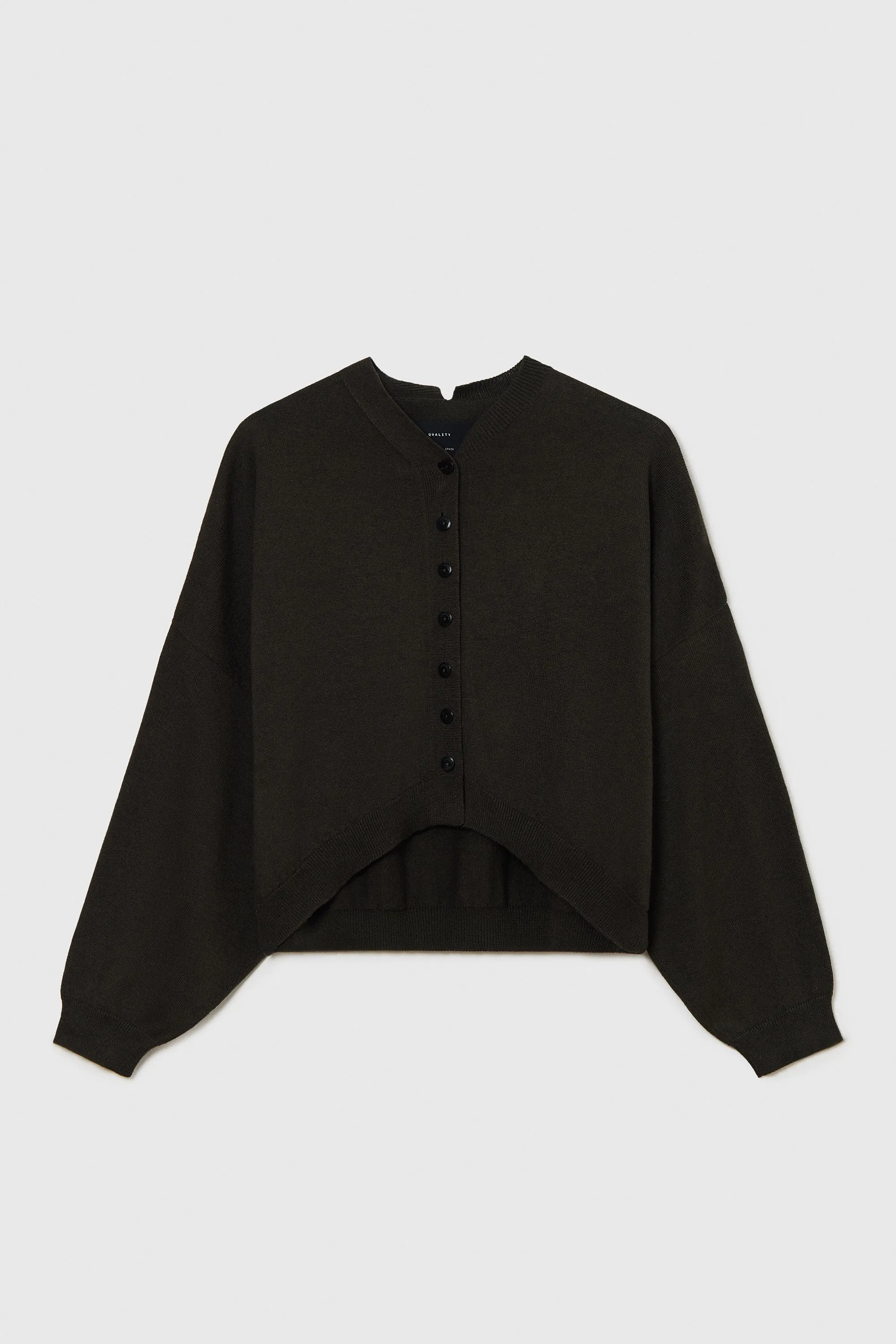 COTTON & CASHMERE CARDIGAN DARK MOSS sold by Cordera product image thumbnail 3