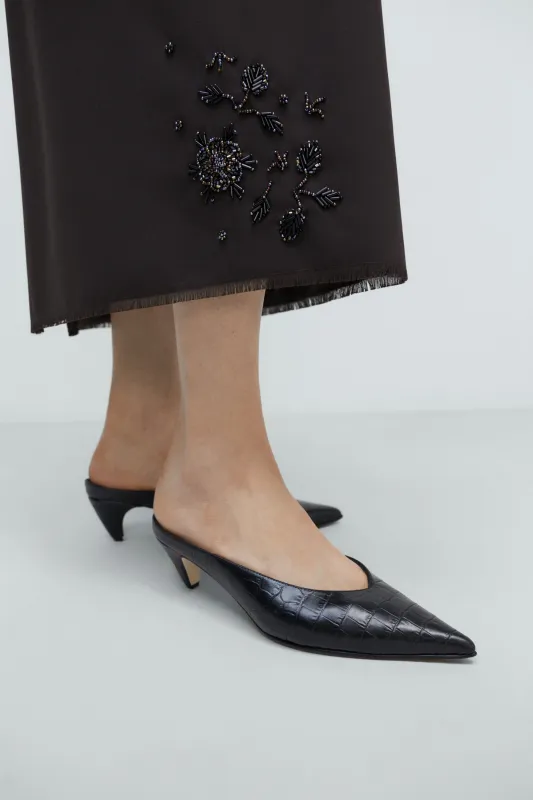 LEATHER POINTY MULE sold by Cordera