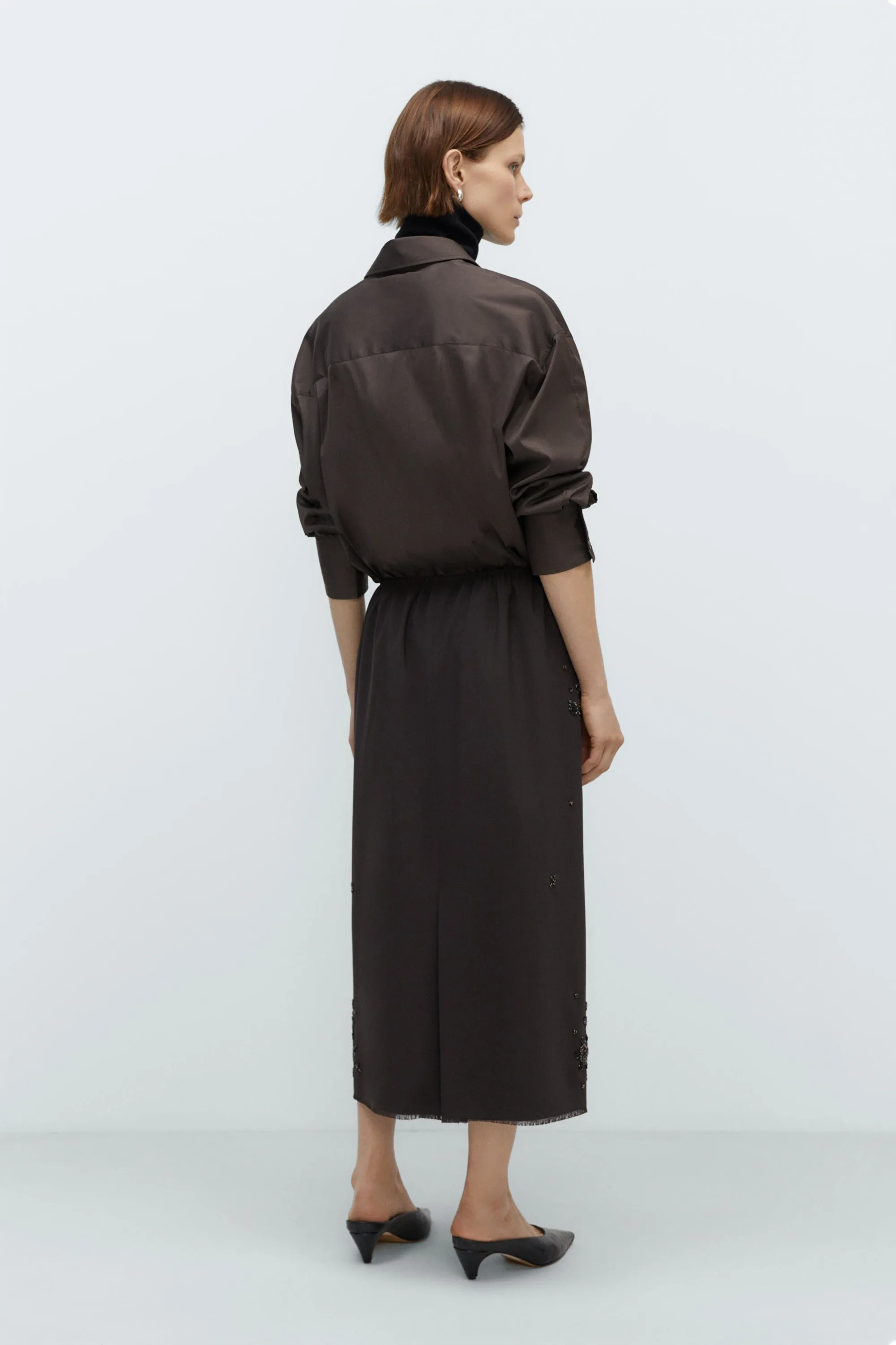 EMBELLISHED TAILORING SKIRT sold by Cordera product image thumbnail 3