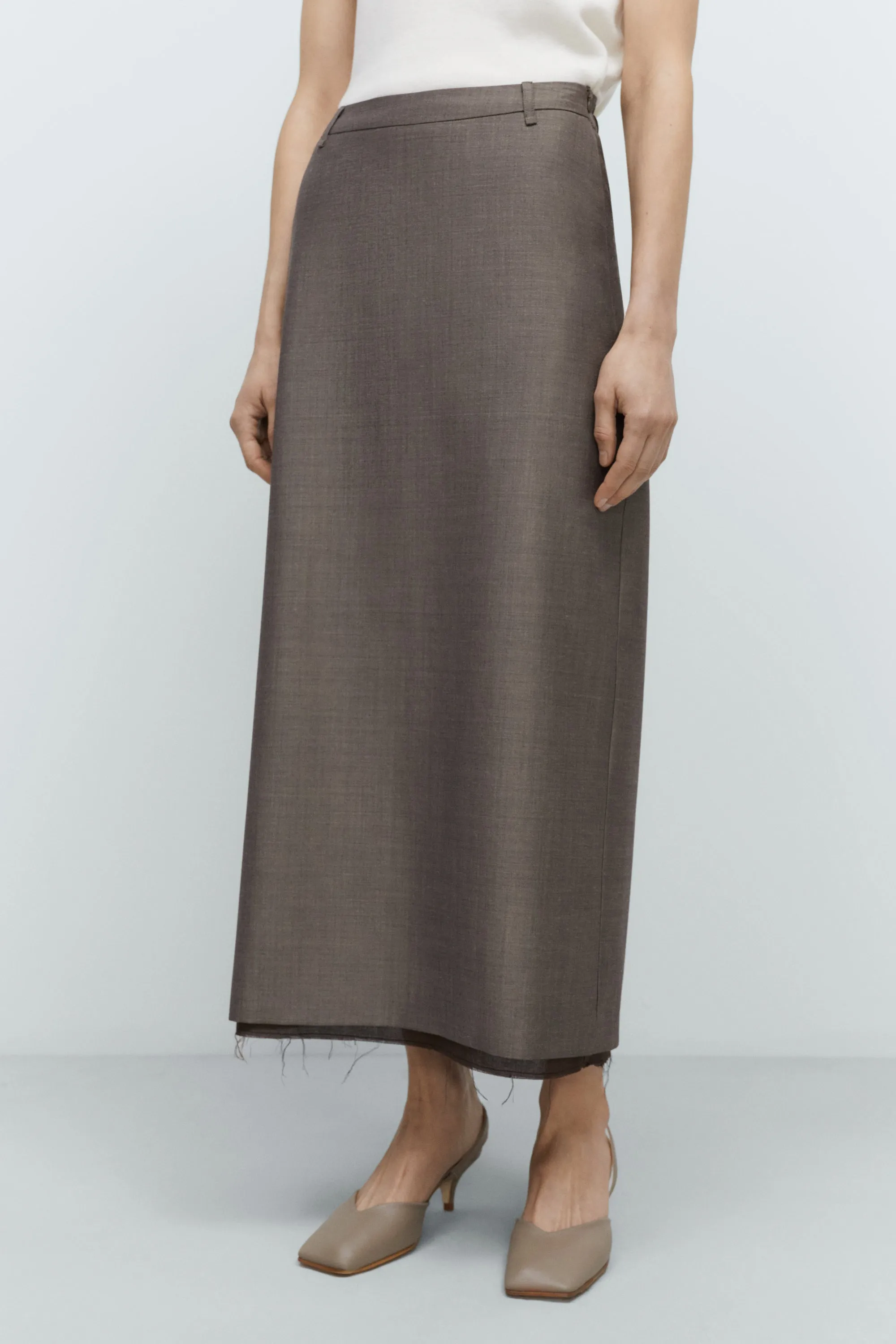 TAILORING MOHAIR LONG SKIRT sold by Cordera product image thumbnail 2