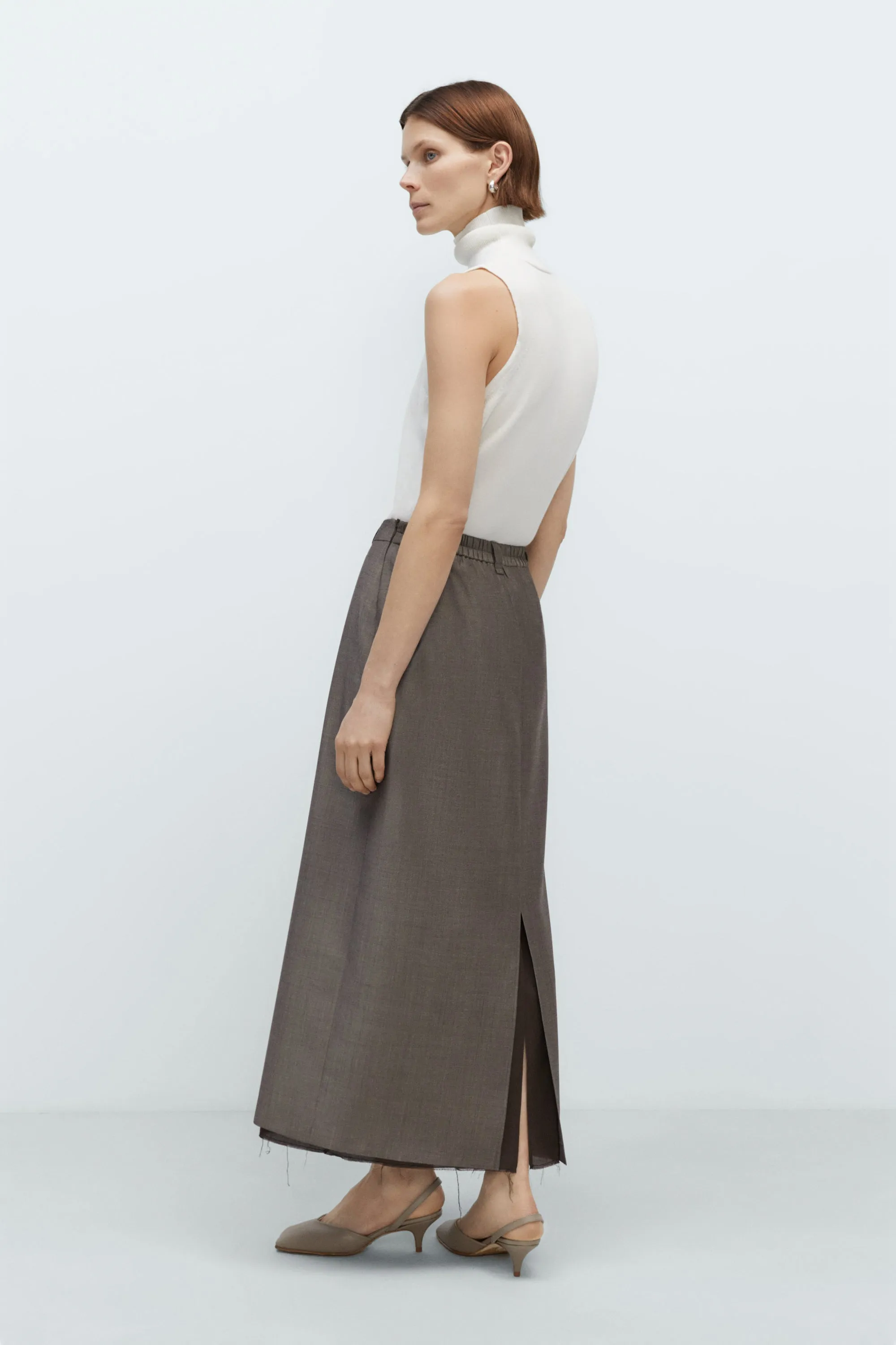 TAILORING MOHAIR LONG SKIRT sold by Cordera product image thumbnail 3