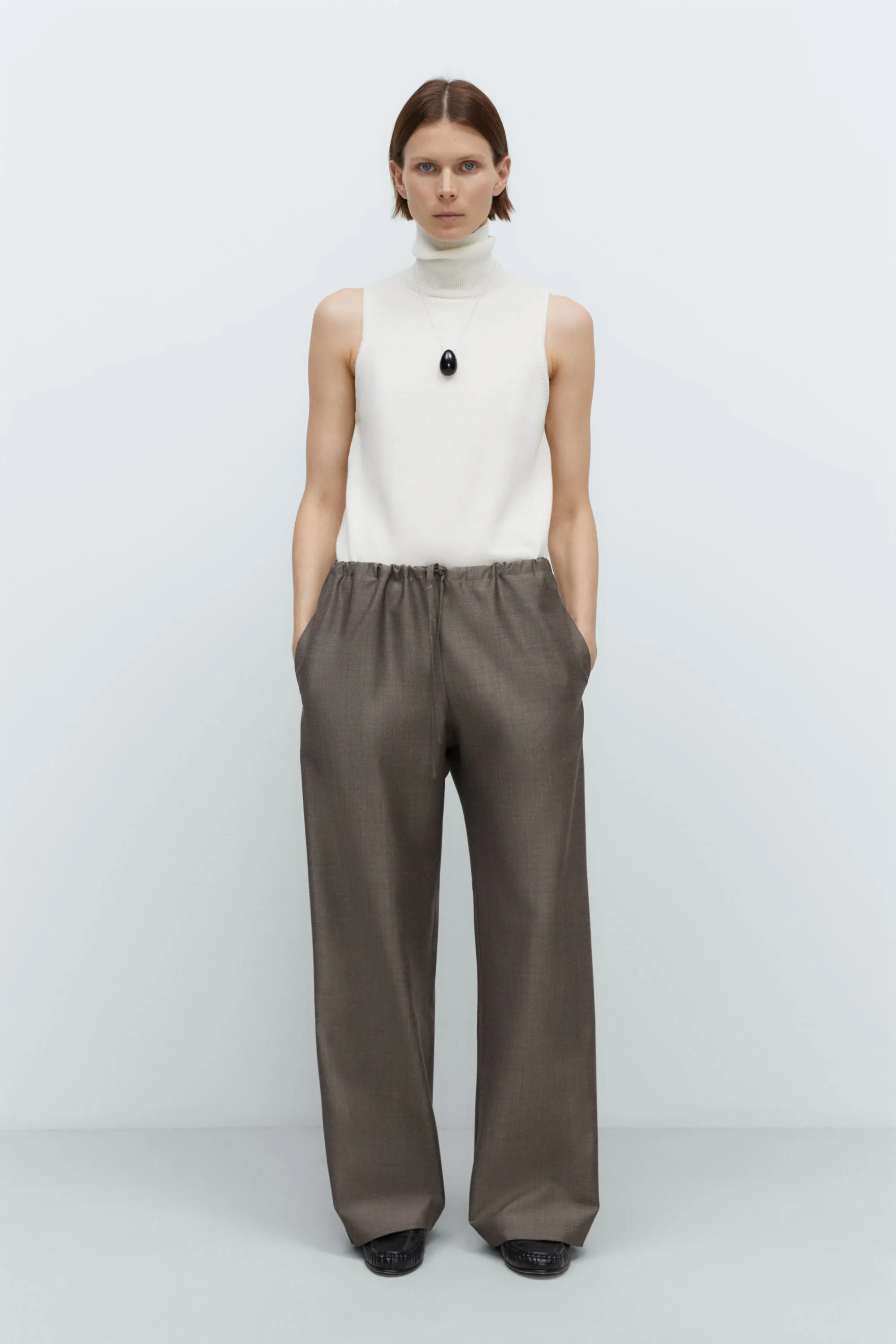 MOHAIR RELAXED PANTS sold by Cordera