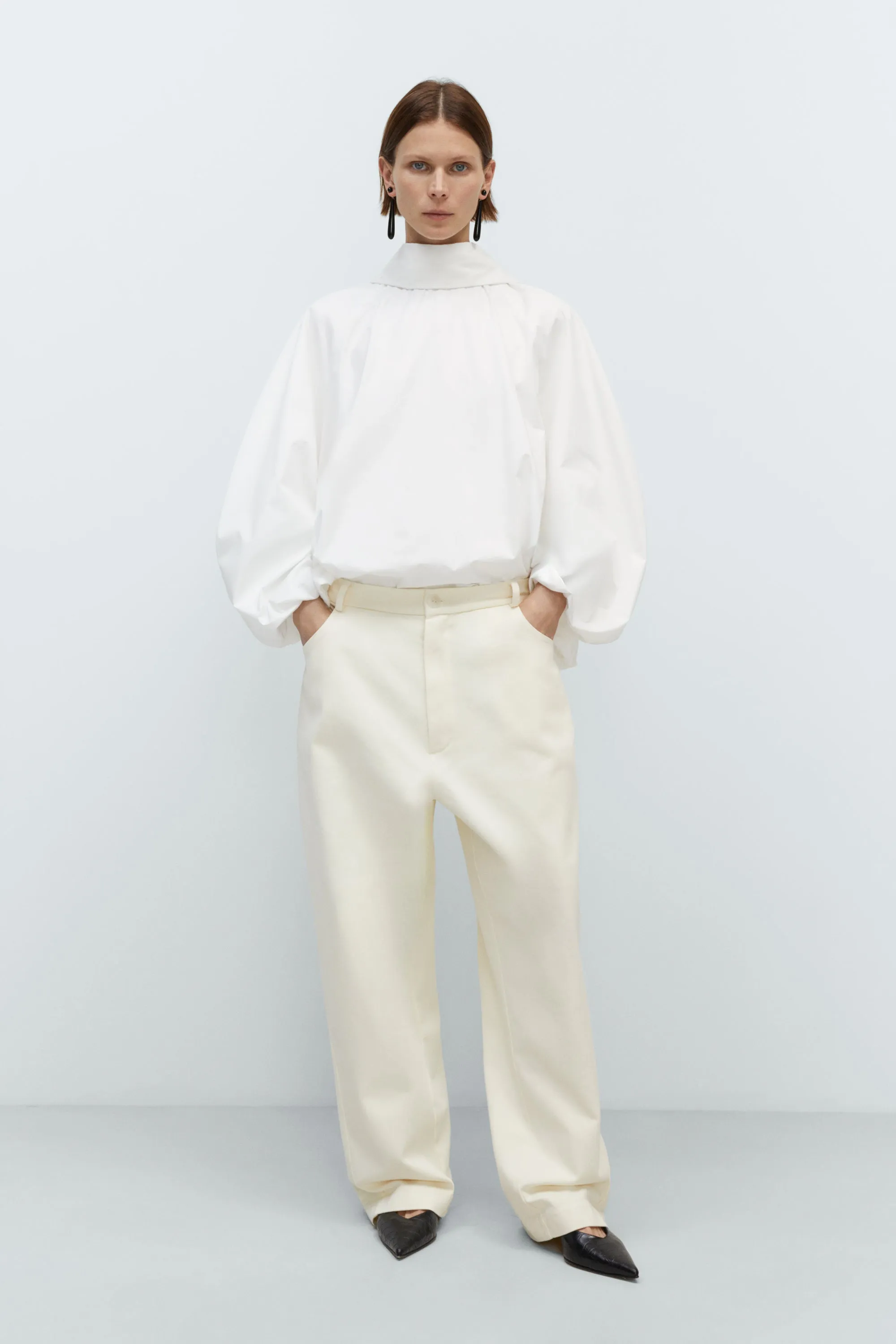 COTTON STRAIGHT PANTS sold by Cordera