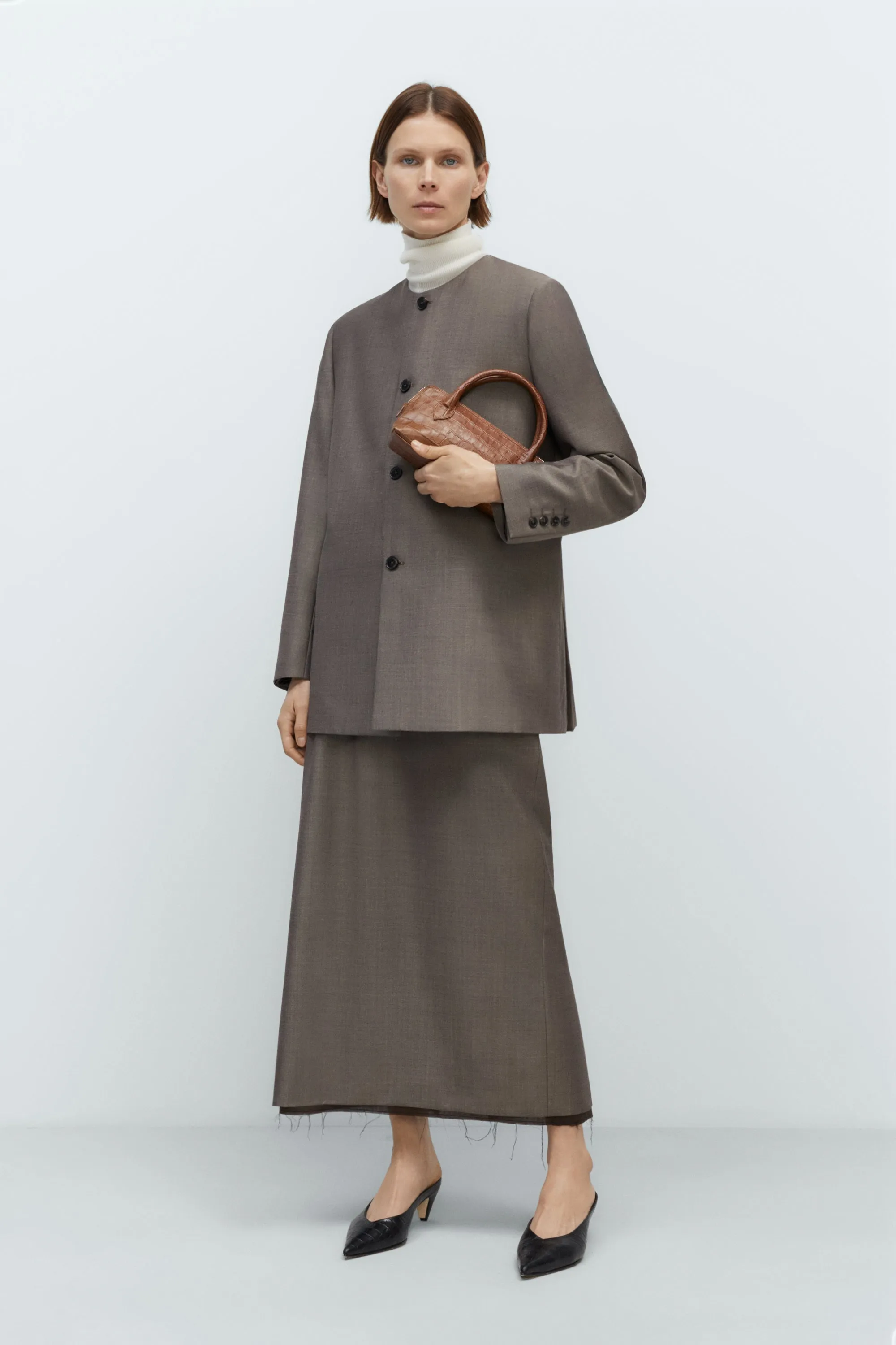 ROUND-NECK MOHAIR BLAZER sold by Cordera