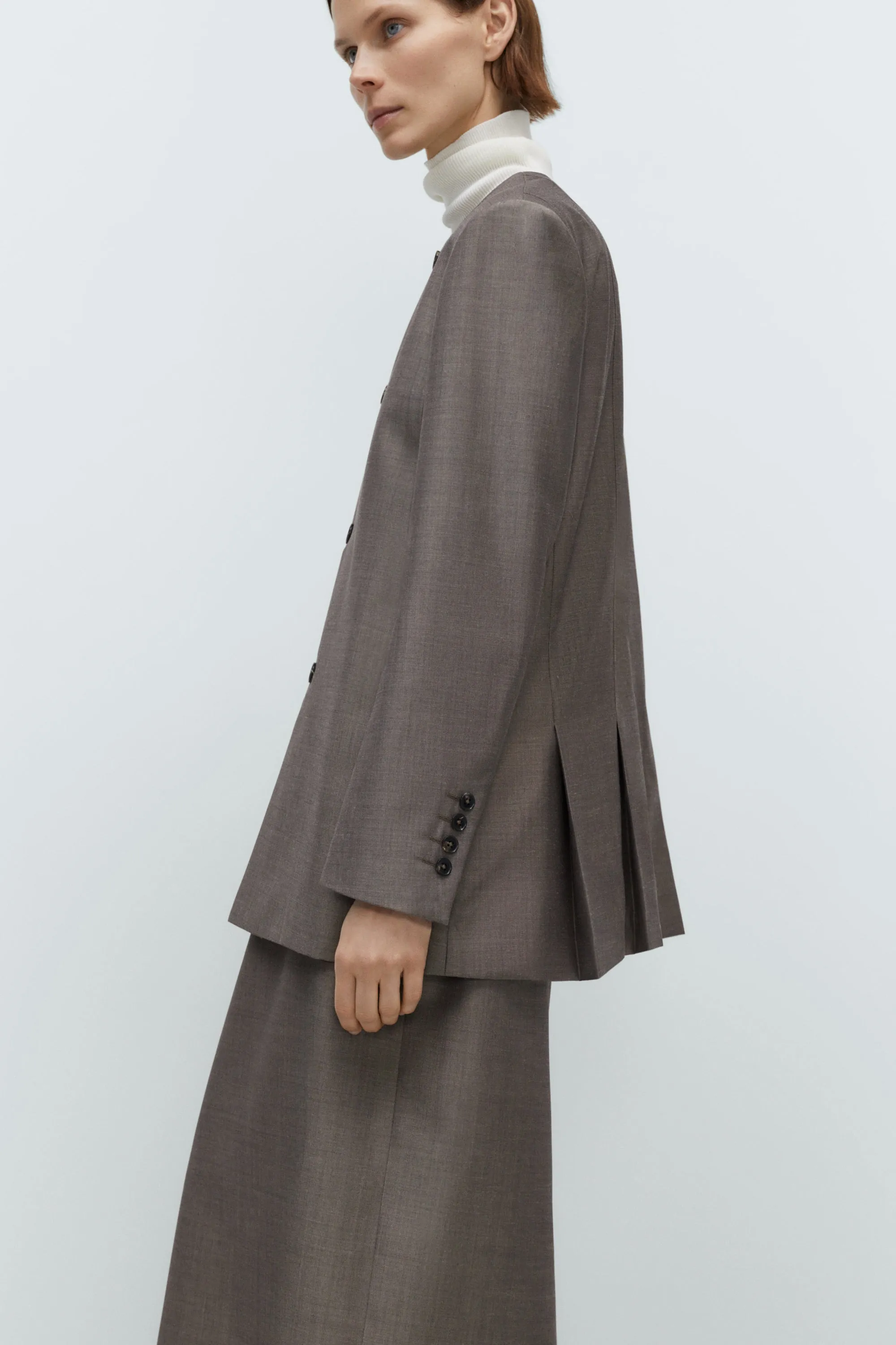 ROUND-NECK MOHAIR BLAZER sold by Cordera product image thumbnail 3