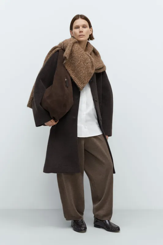 SINGLE-BREASTED WOOL COAT made by Cordera