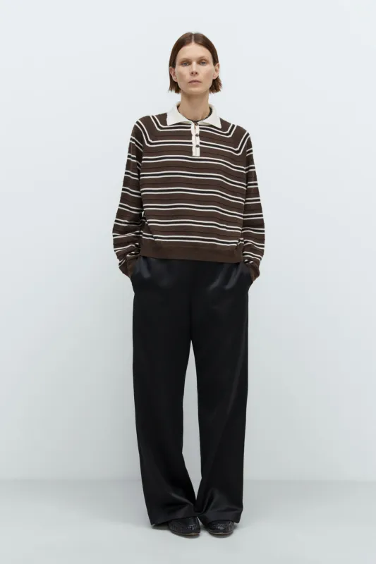 MERINO WOOL STRIPED POLO sold by Cordera