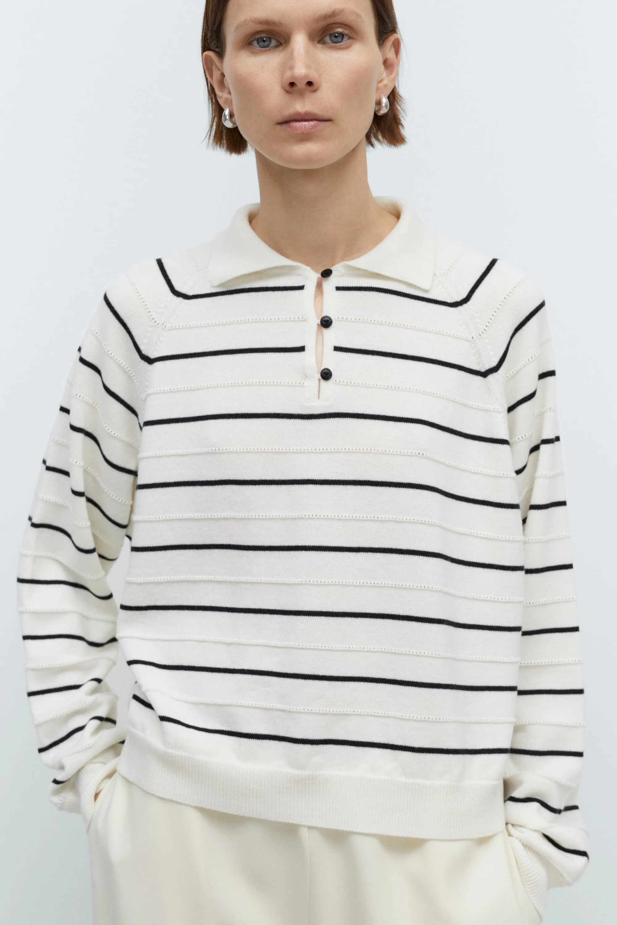 MERINO WOOL STRIPED POLO sold by Cordera product image thumbnail 2