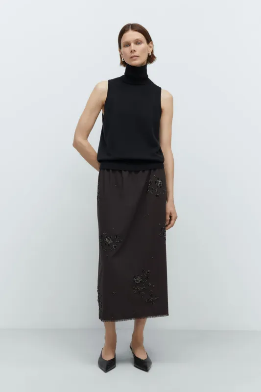 MERINO WOOL TURTLENECK VEST sold by Cordera