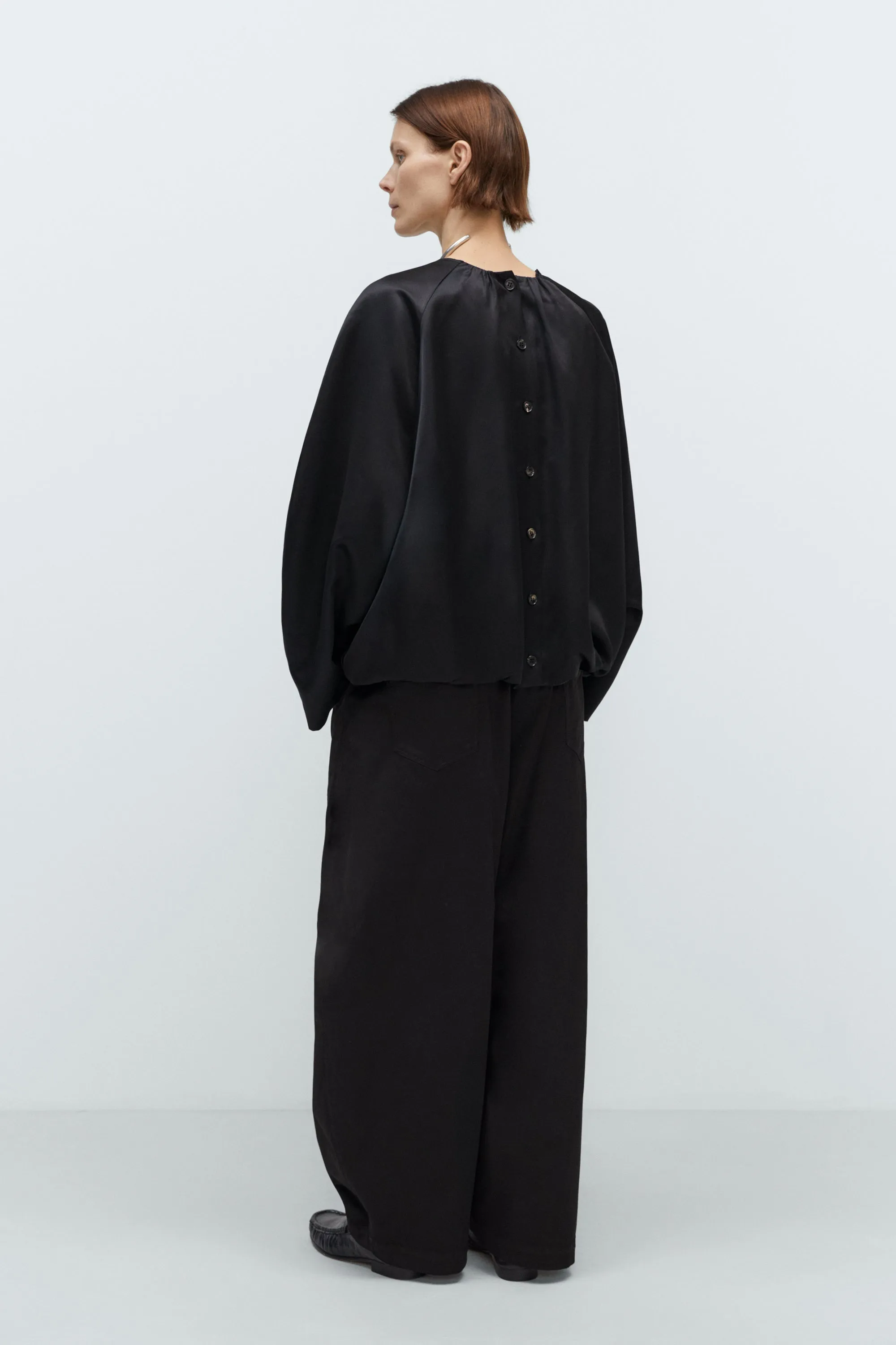 SATIN BALLOON BLOUSE sold by Cordera product image thumbnail 4
