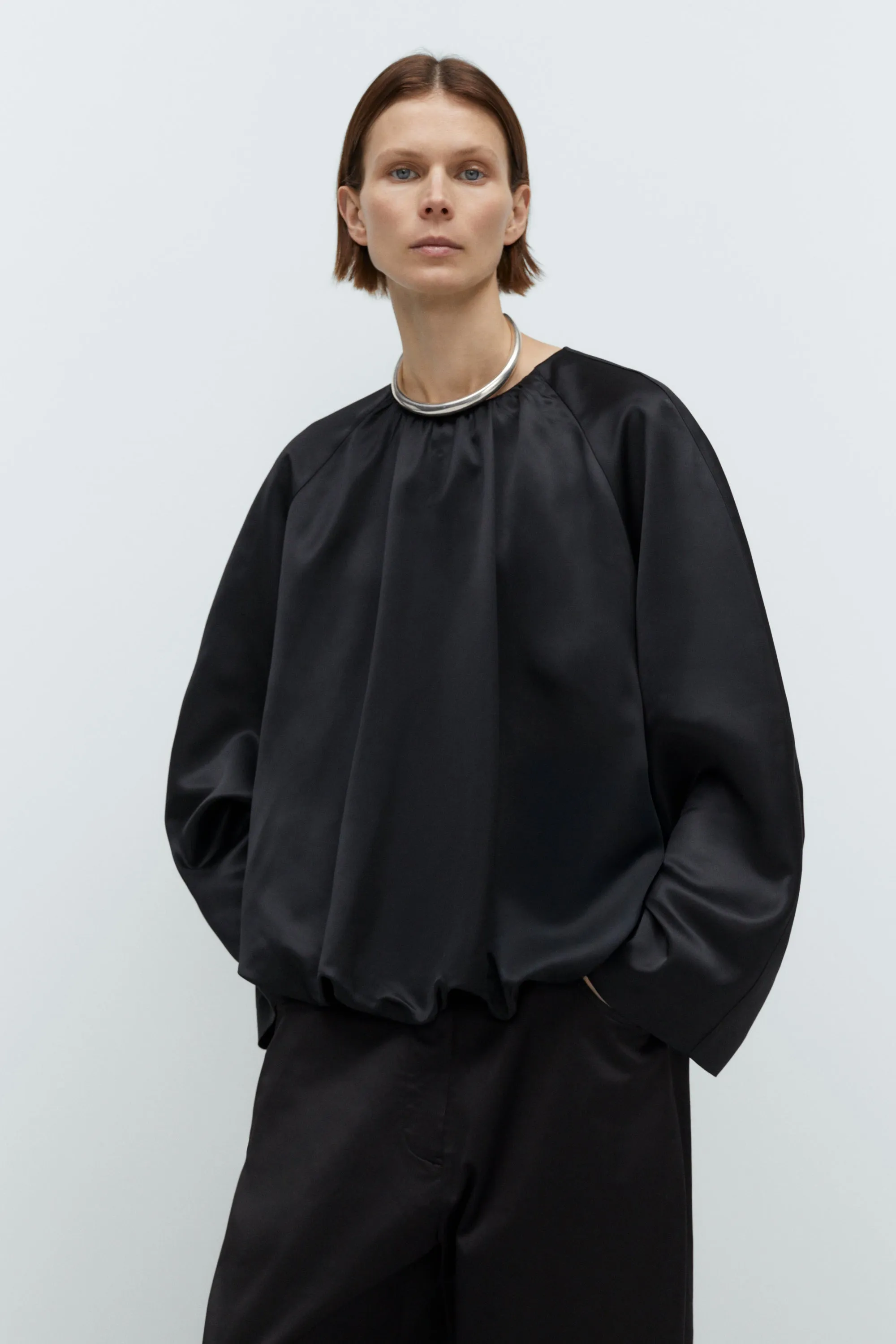 SATIN BALLOON BLOUSE sold by Cordera product image thumbnail 2
