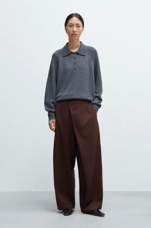 MERINO WOOL POLO SWEATER sold by Cordera