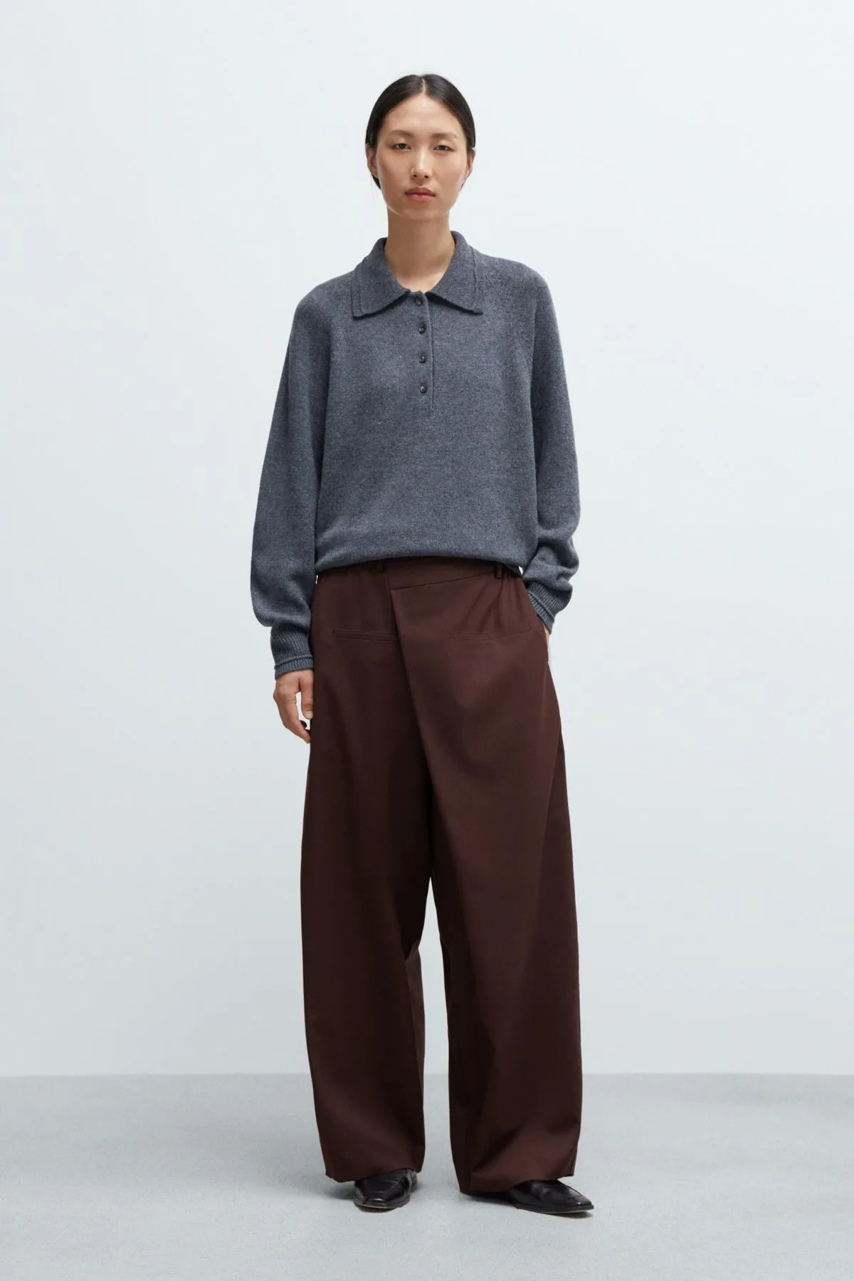 MERINO WOOL POLO SWEATER sold by Cordera