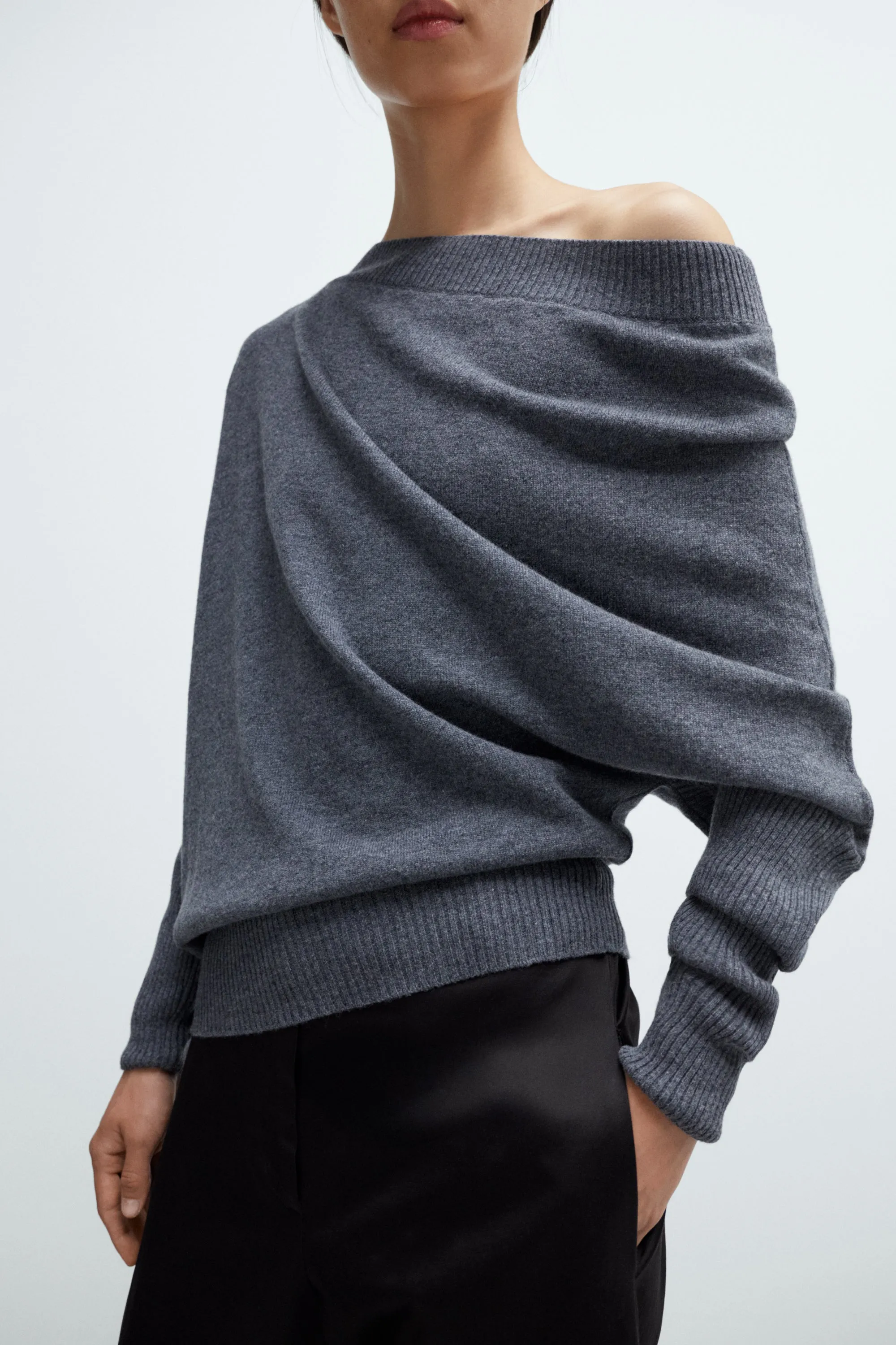 MERINO WOOL OFF-SHOULDER SWEATER sold by Cordera product image thumbnail 2