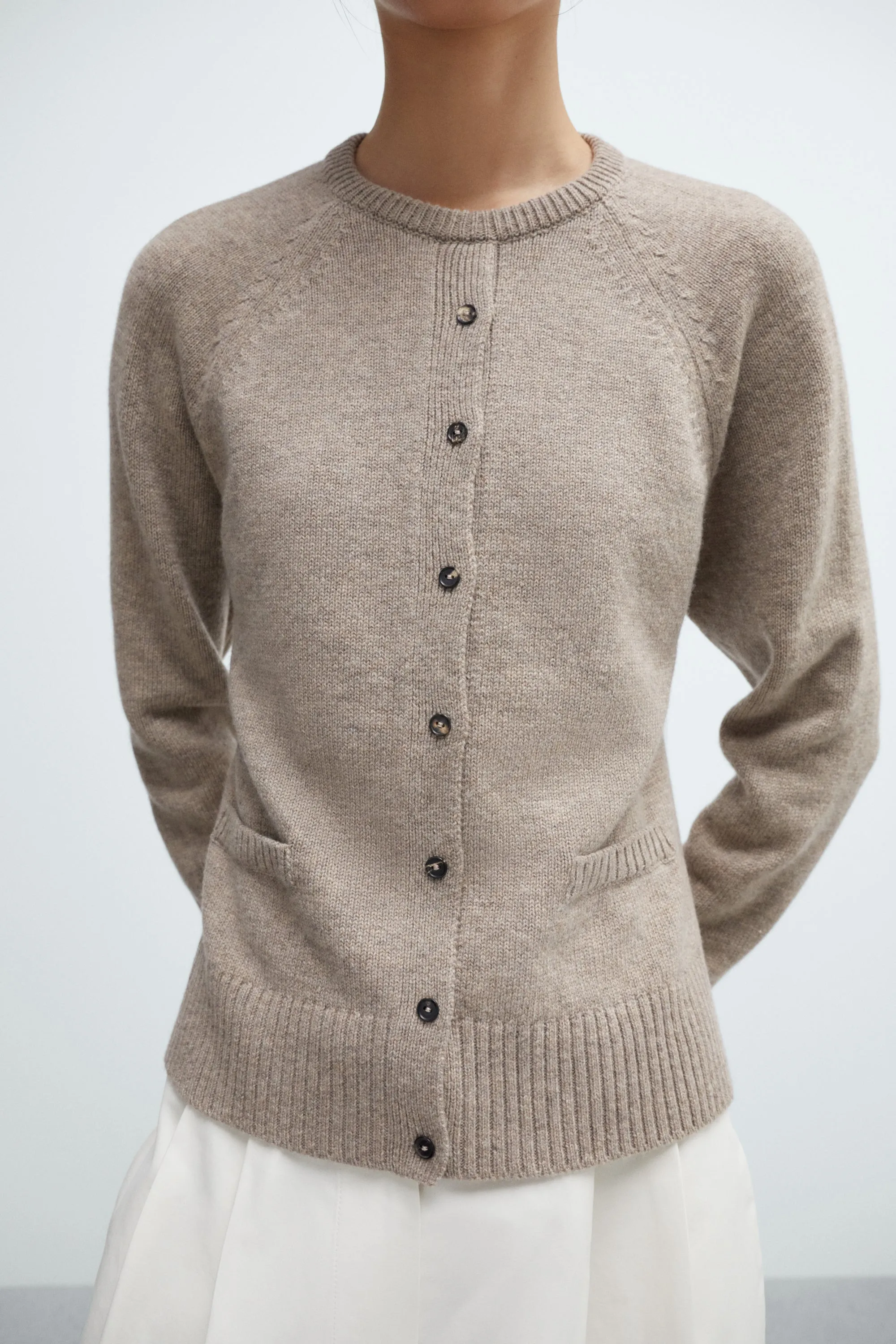 MERINO WOOL OPEN-BACK CARDIGAN sold by Cordera product image thumbnail 2