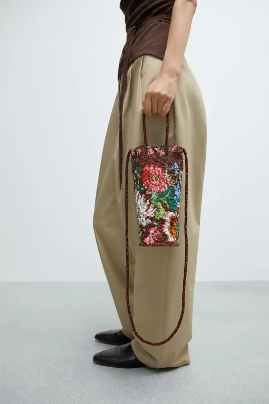 HANDMADE BEADED BAG PEONIA sold by Cordera