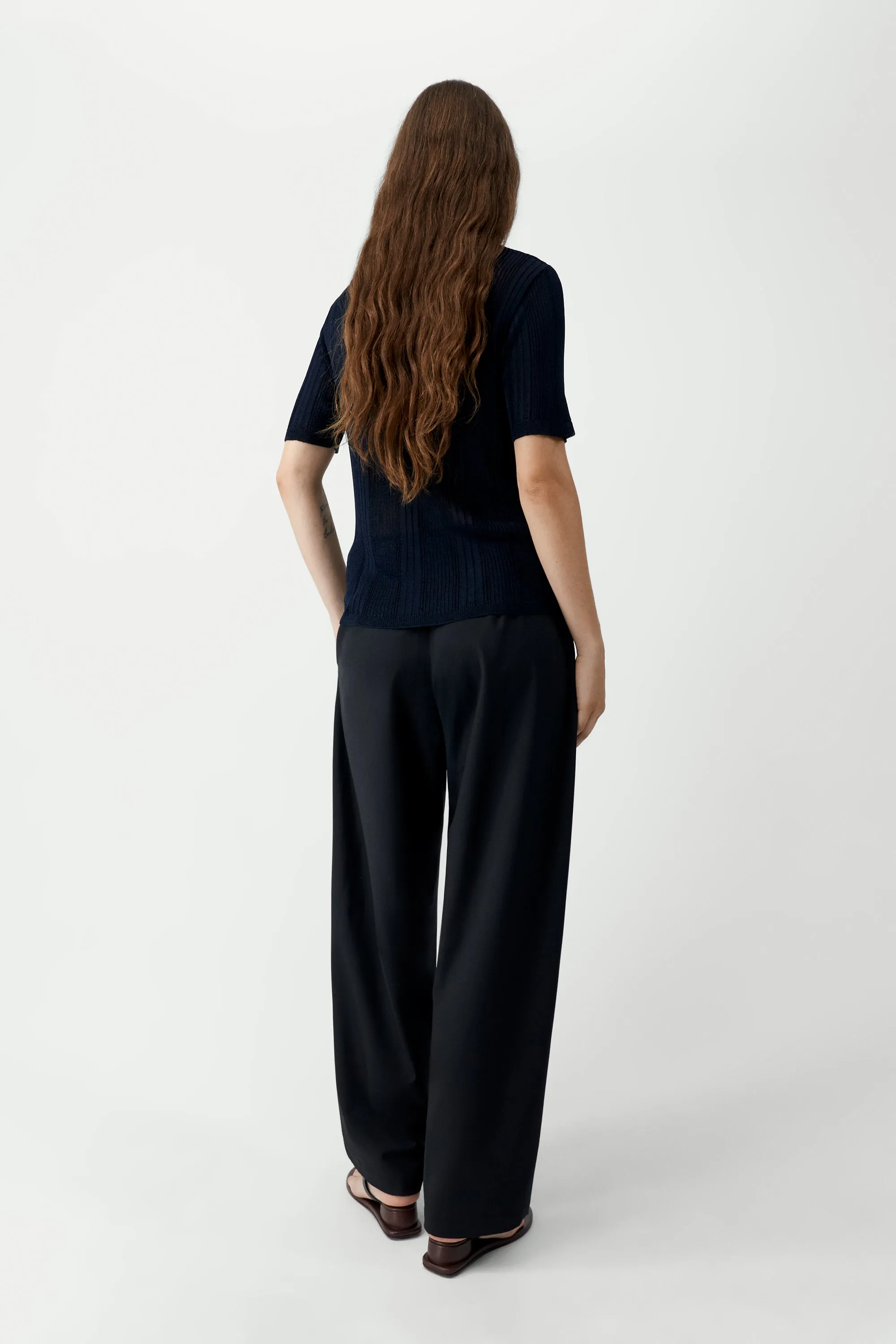 RIBBED KNIT T-SHIRT sold by Cordera product image thumbnail 3