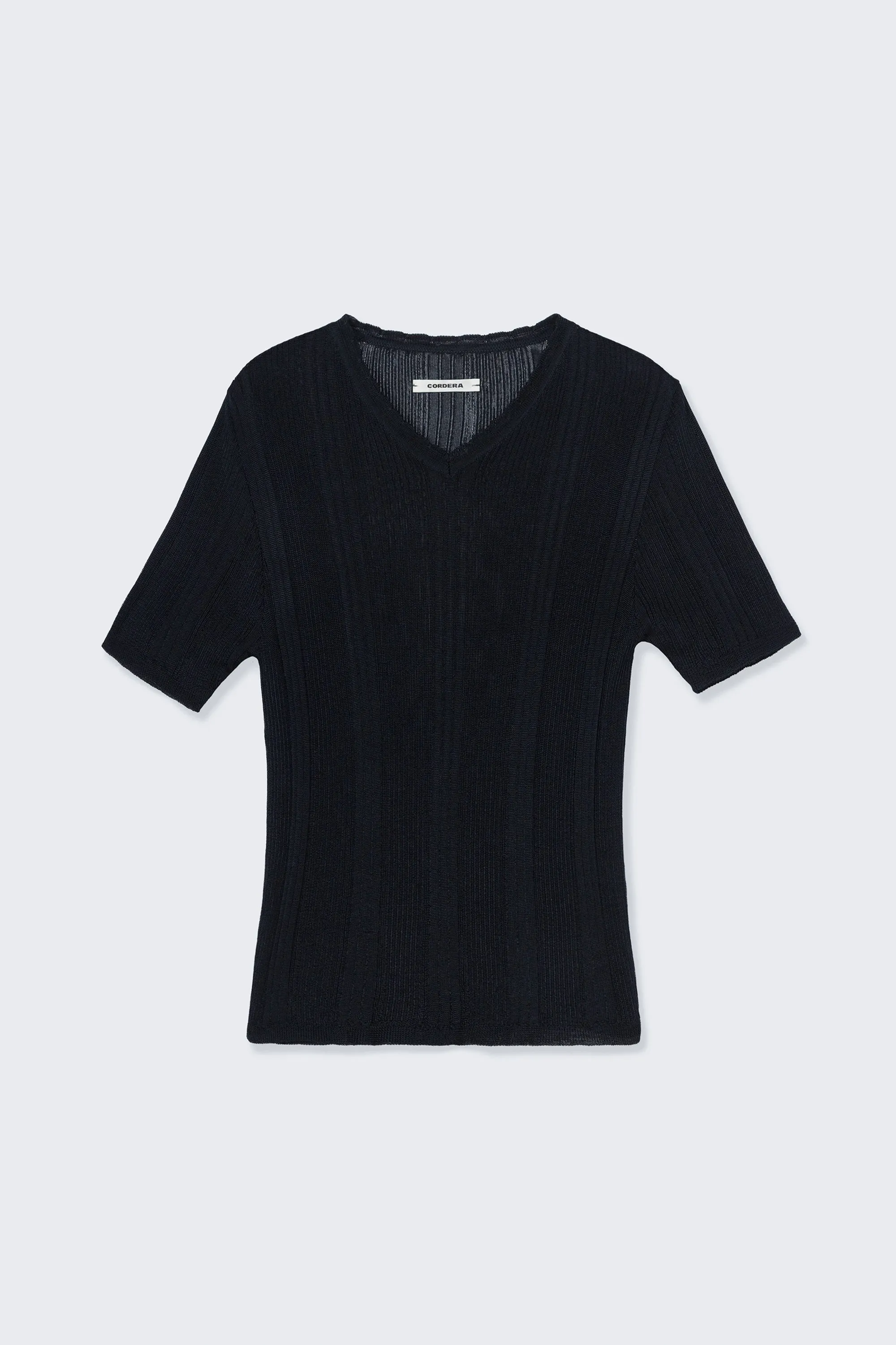 RIBBED KNIT T-SHIRT sold by Cordera product image thumbnail 4