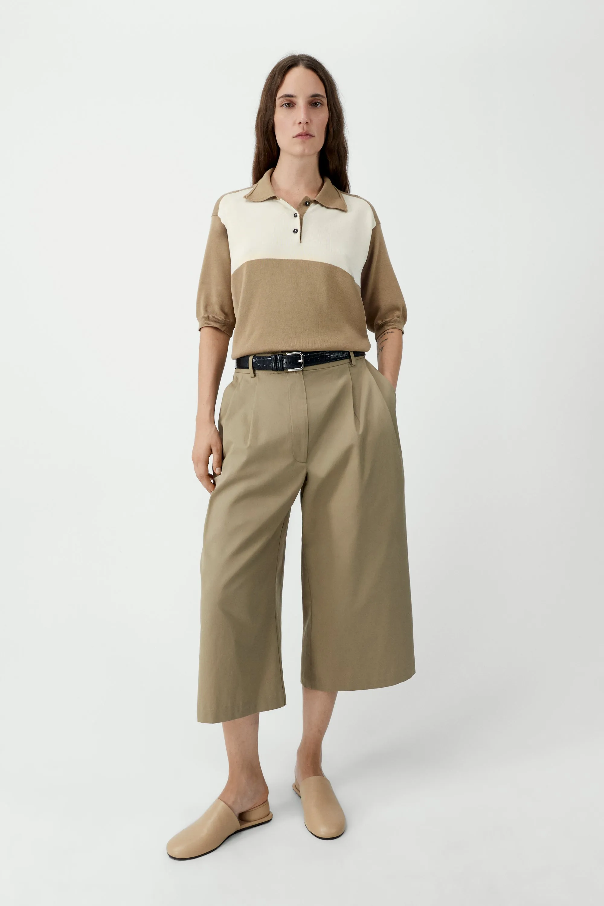 ORGANIC COTTON COLORBLOCK POLO sold by Cordera