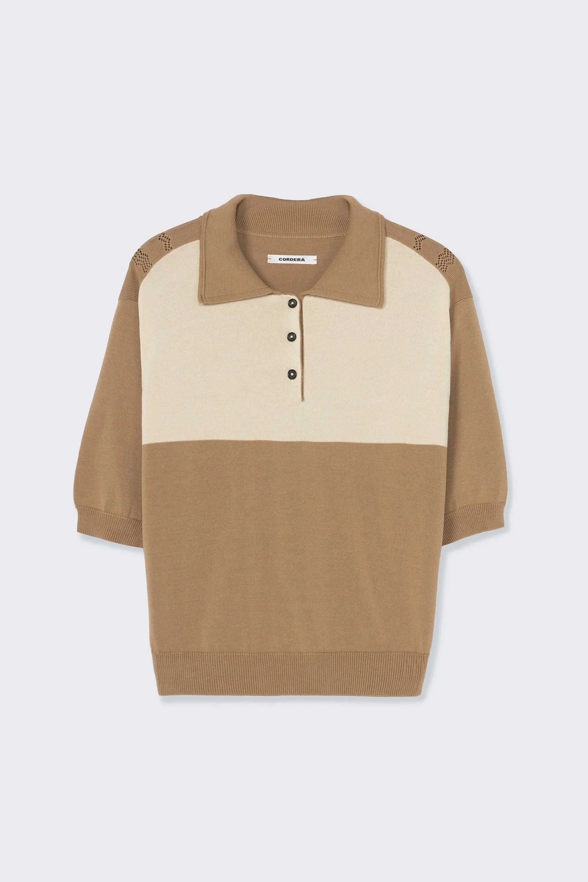ORGANIC COTTON COLORBLOCK POLO sold by Cordera product image thumbnail 4