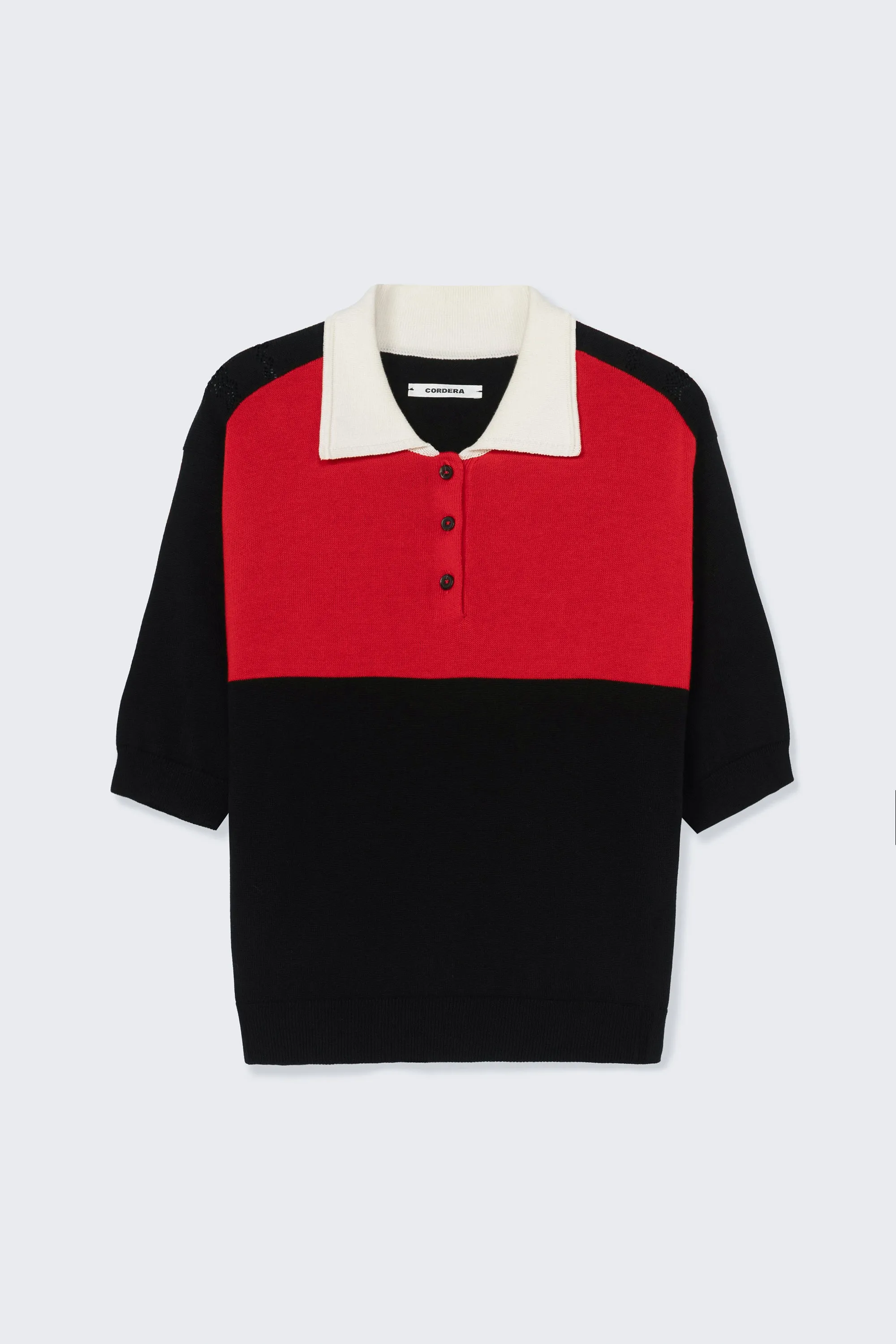 ORGANIC COTTON COLORBLOCK POLO sold by Cordera product image thumbnail 4