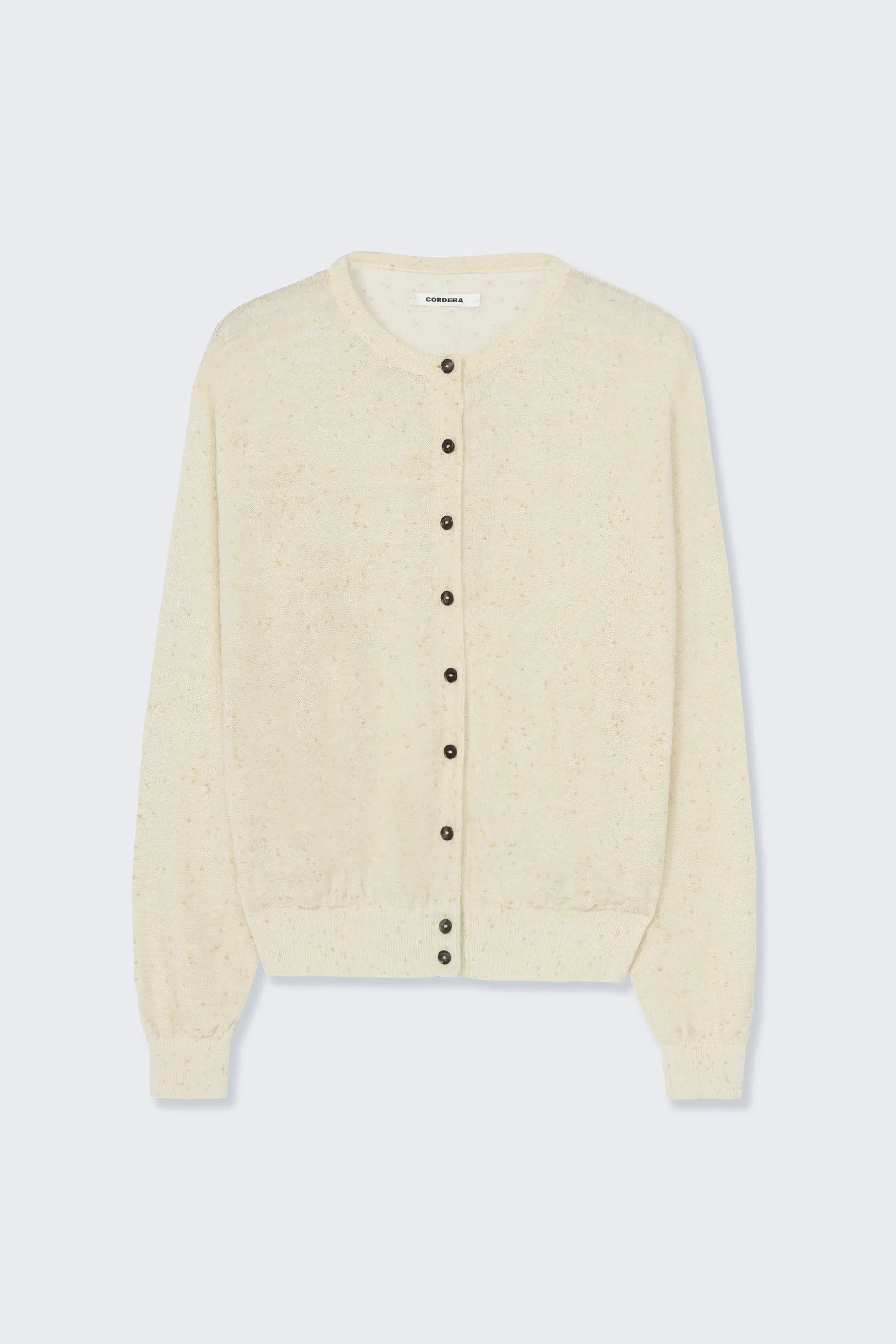 LINEN & COTTON FLECKED CARDIGAN sold by Cordera product image thumbnail 4