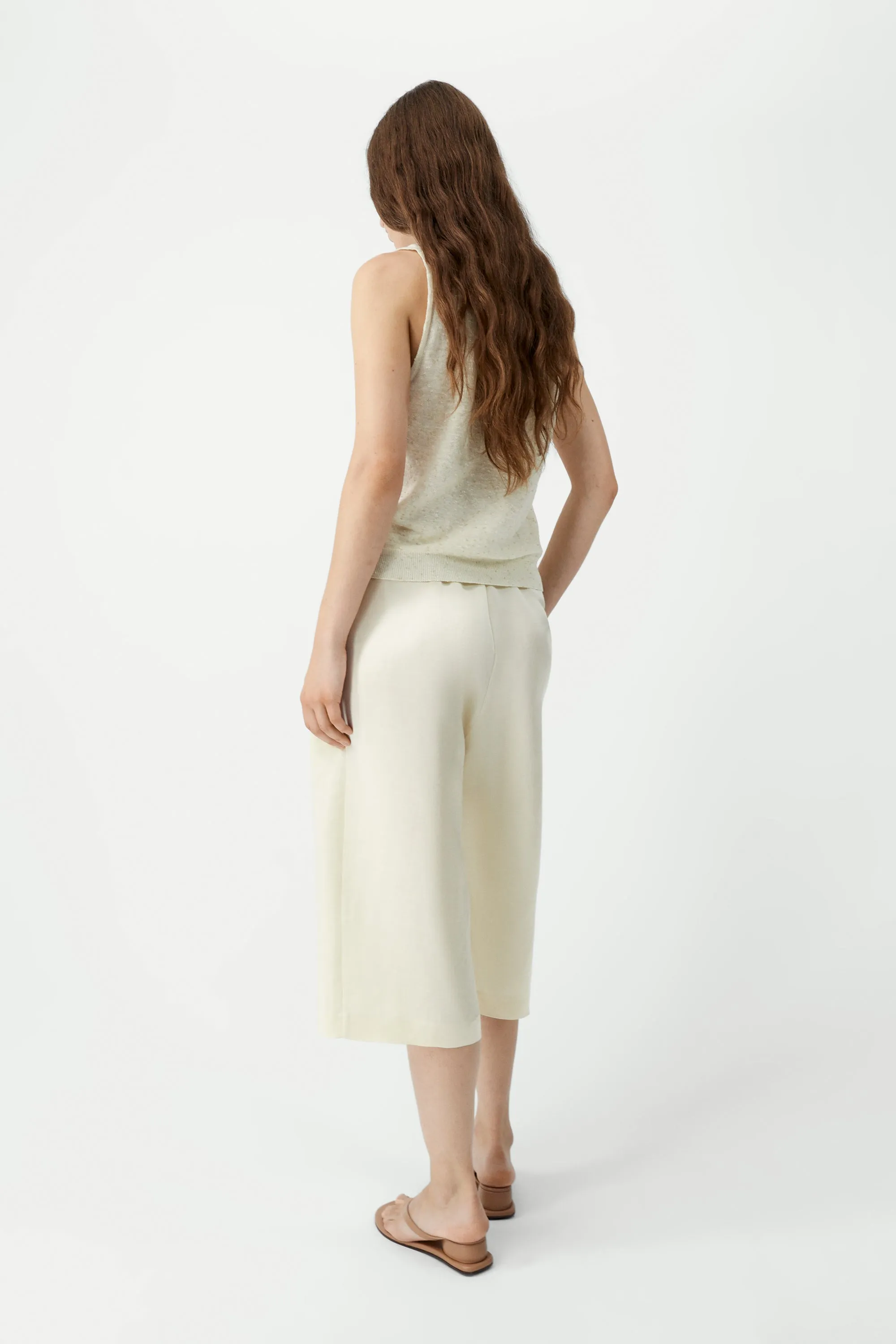 LINEN & COTTON FLECKED TANK TOP sold by Cordera product image thumbnail 3